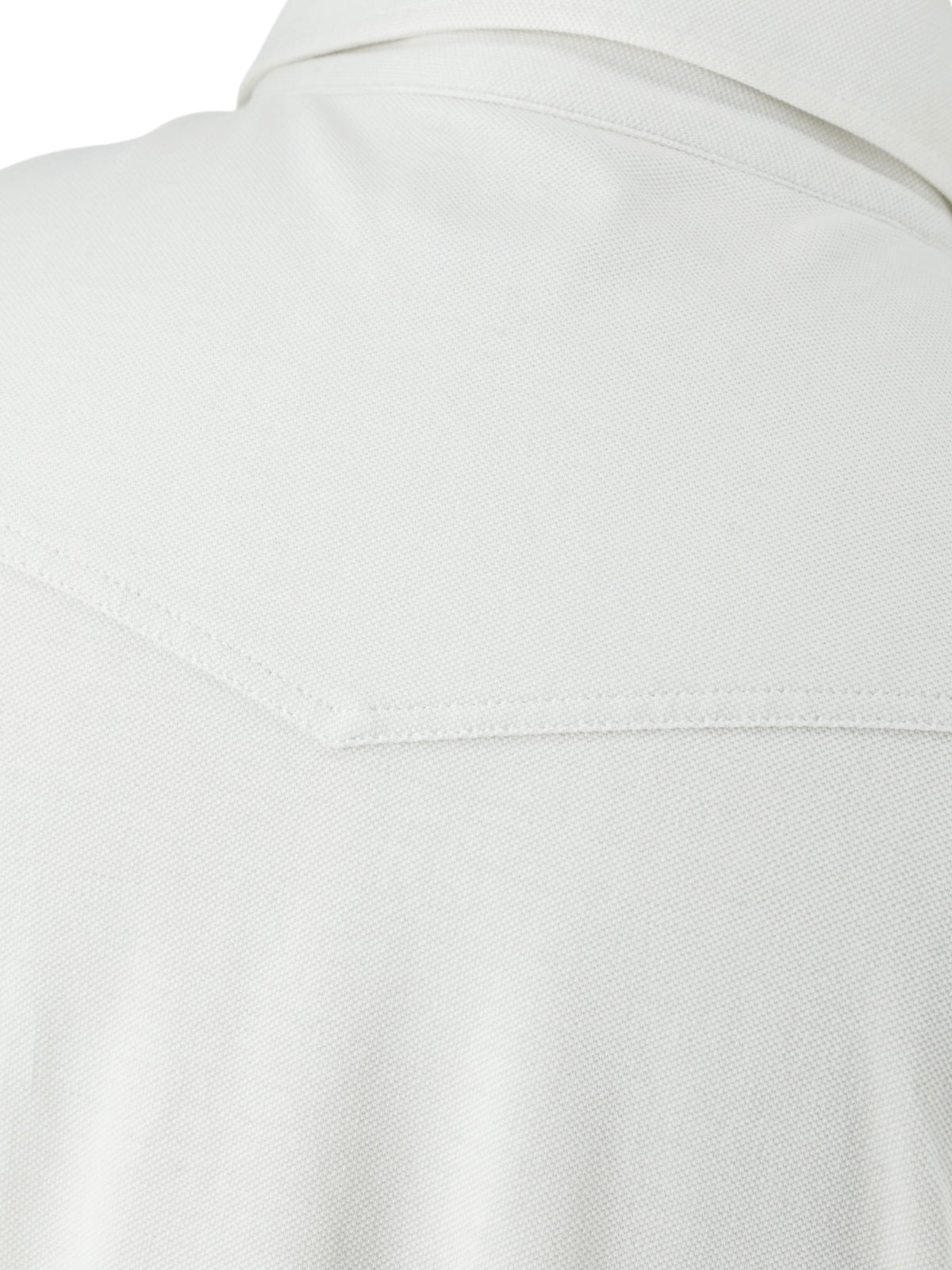 Brunello Cucinelli Offwhite Pique-Cotton Western-Style Overshirt