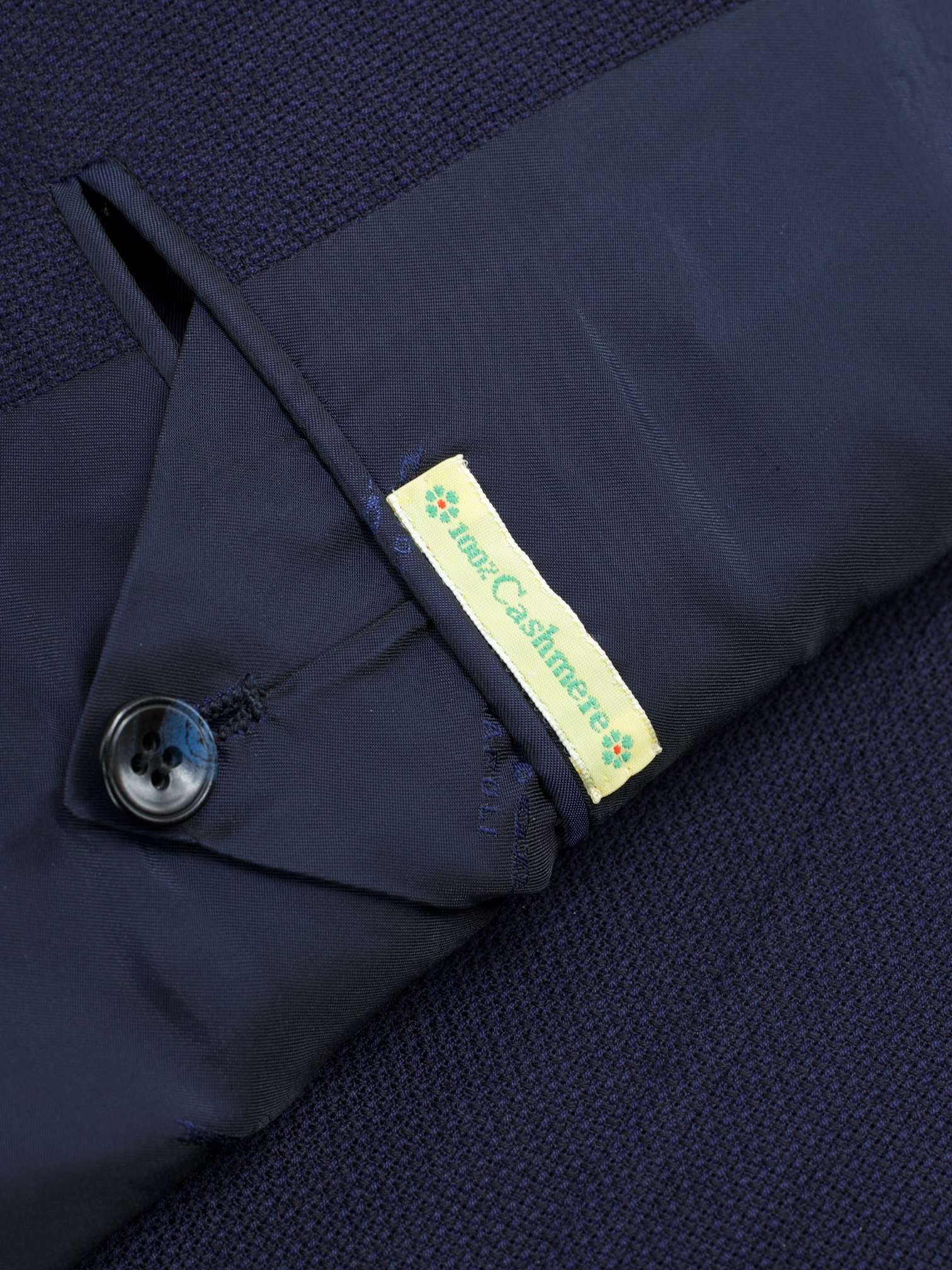 Kiton Navy Pure-Cashmere Sartorial Hopsack Jacket