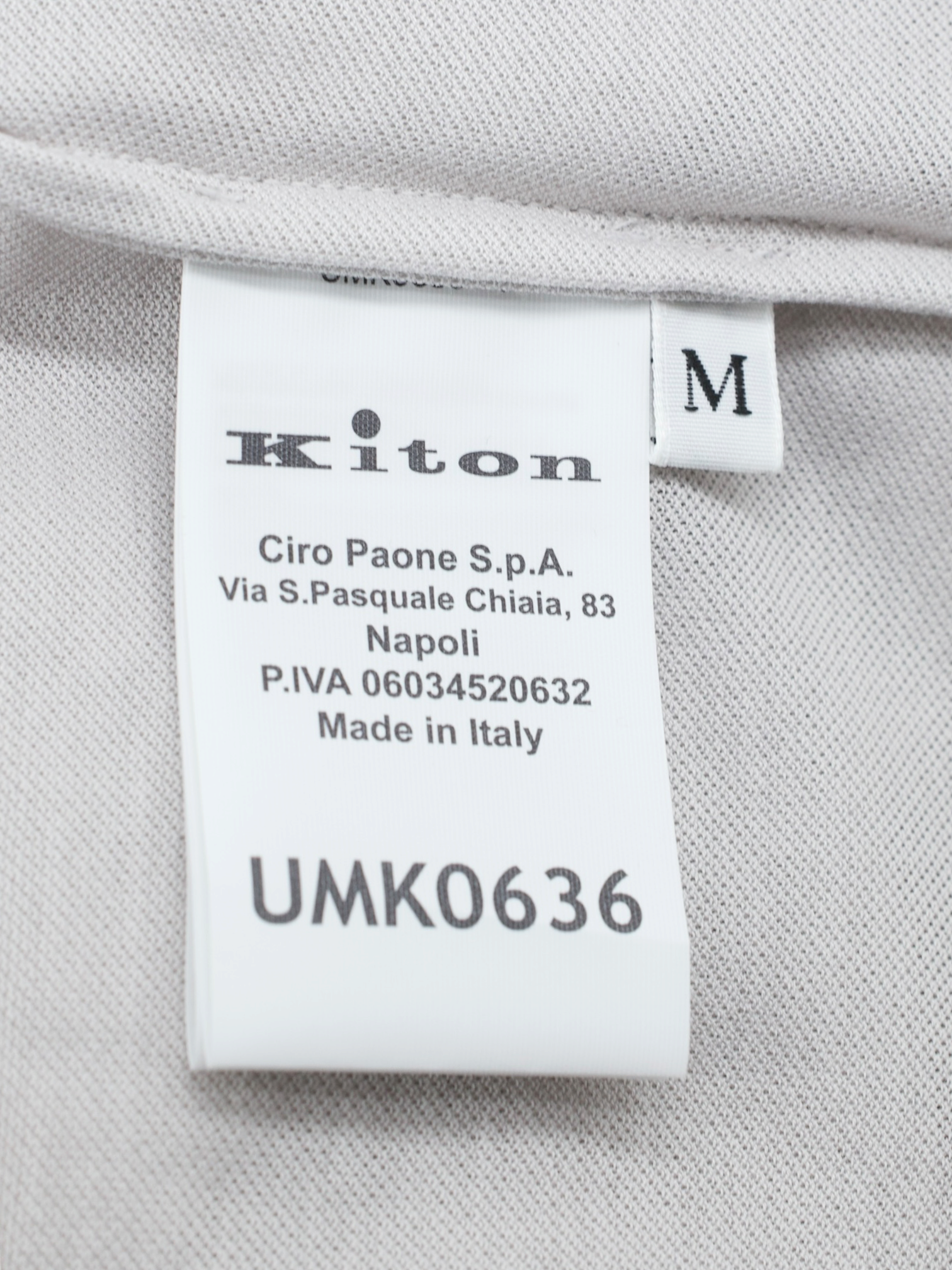Kiton Light Grey Cotton Short-Sleeve "Nouveau Riche" Polo