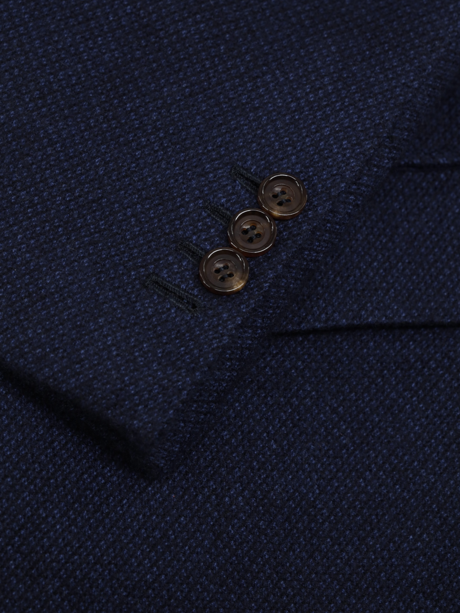 Kiton Navy Pure Plushy-Cashmere Micro-Structure Jacket