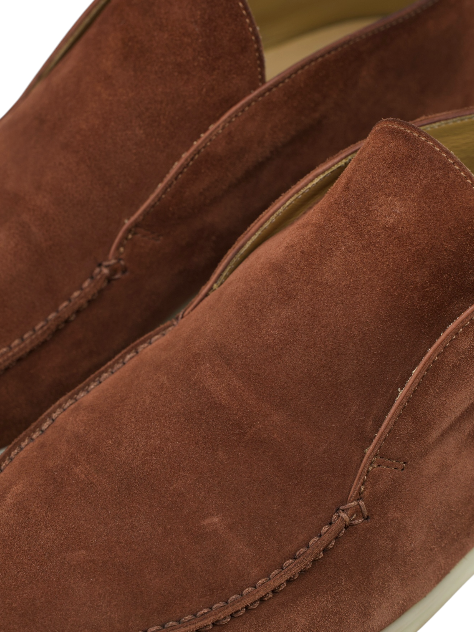 Loro Piana Brown Whiskey Suede Open Walk Ankle Boot