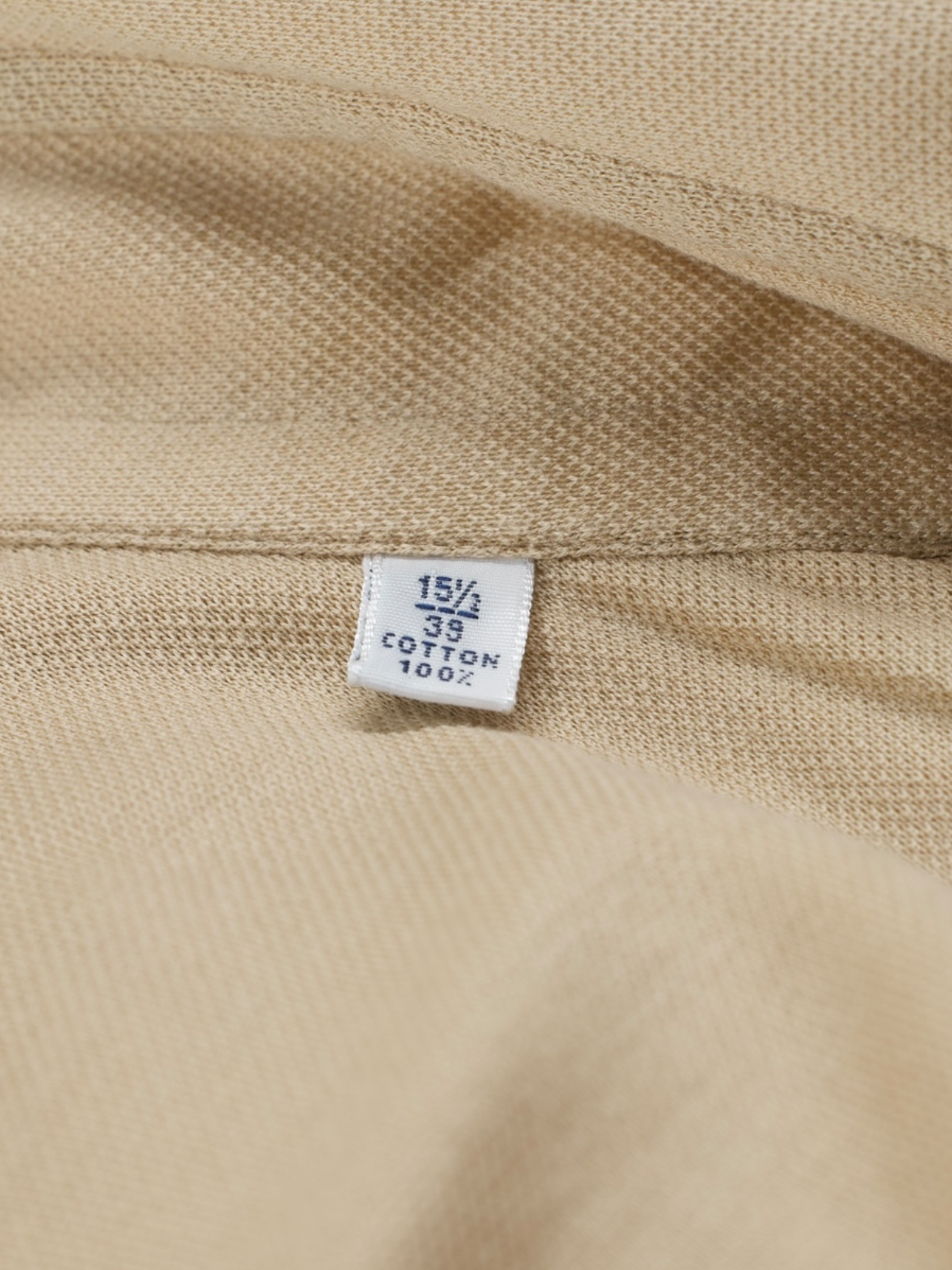 Fray Camel Brown Pique-Knitted Cotton "Gabriel" Shirt