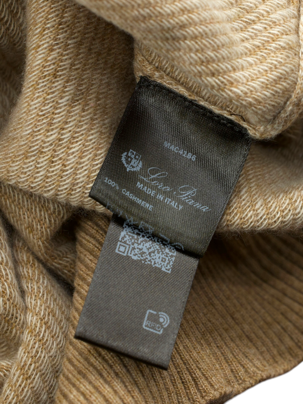 Loro Piana Caramel Brown Pure-Cashmere Roadster Pull Half-Zip Sweater