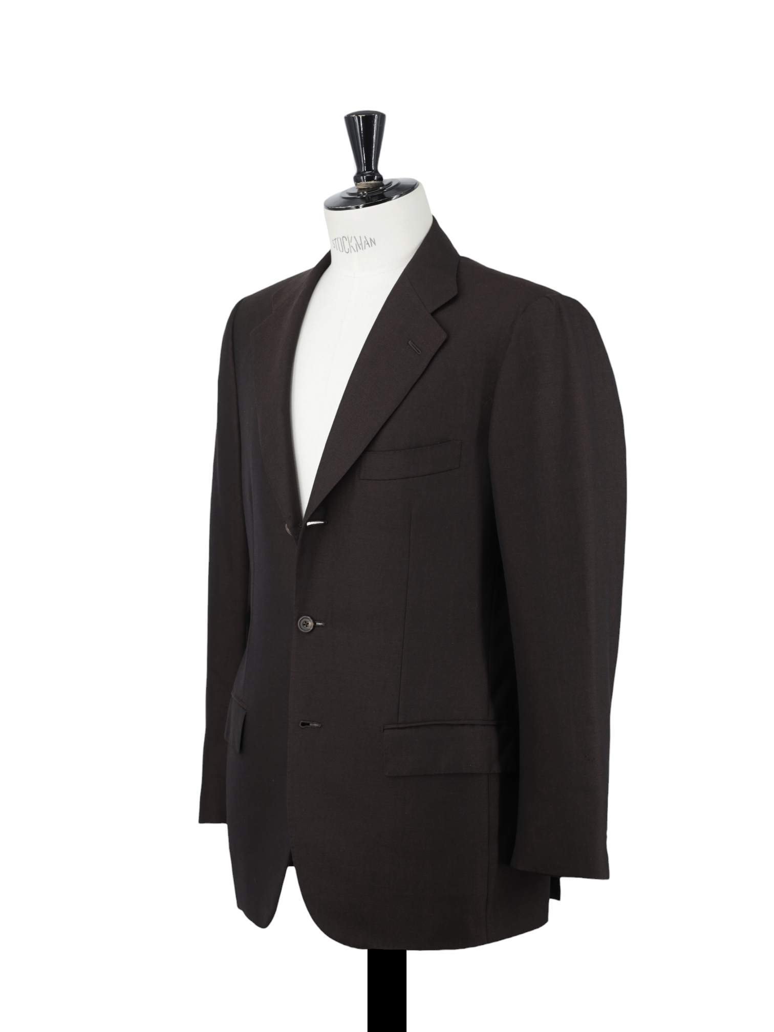 Kiton Chocolate Brown Lightweight-Cashmere Pinpoint Jacket
