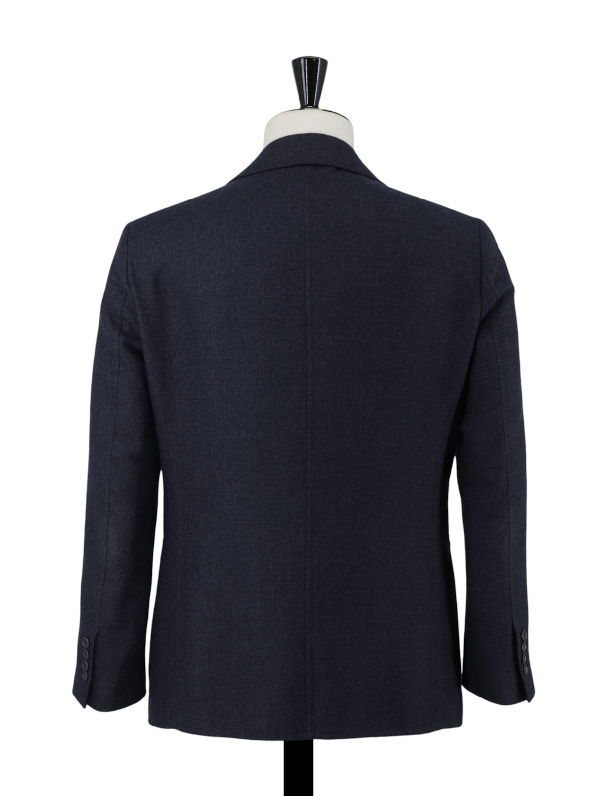Loro Piana Navy Double-Faced Cashmere Glenplaid Jacket
