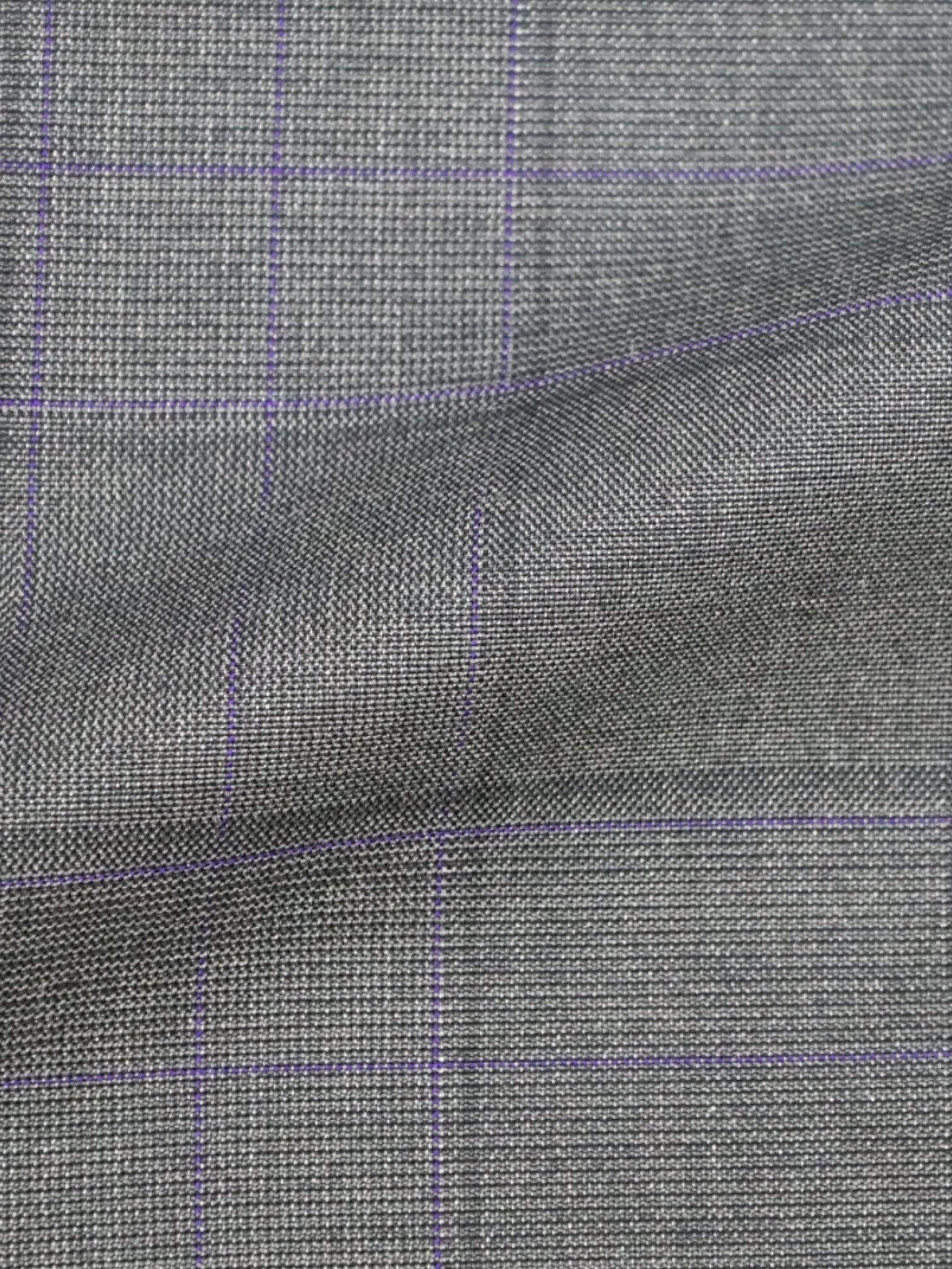 Tom Ford Grey Glenplaid Wool & Silk Suit