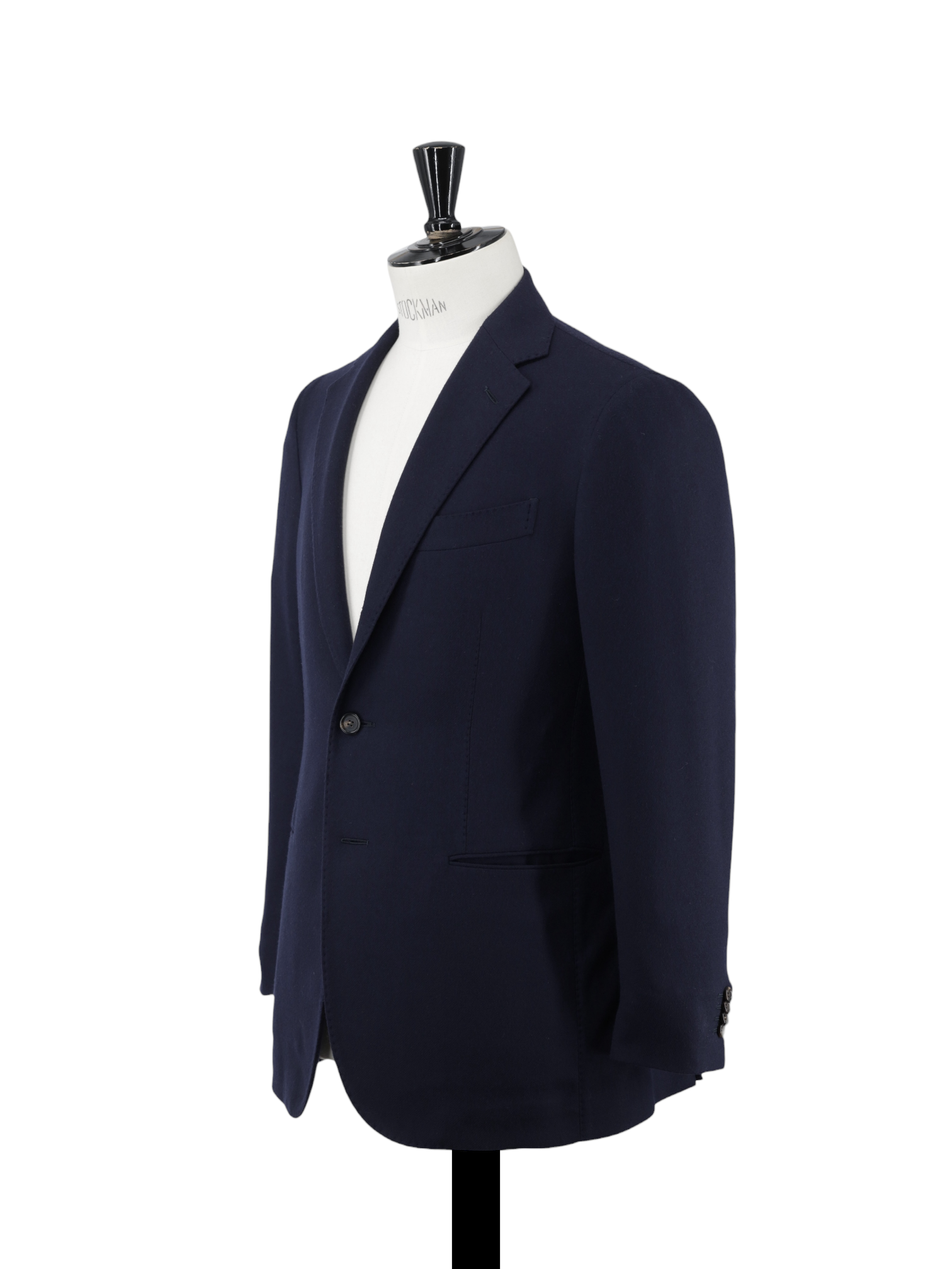 Stile Latino Navy Brushed-Wool Twill Jacket