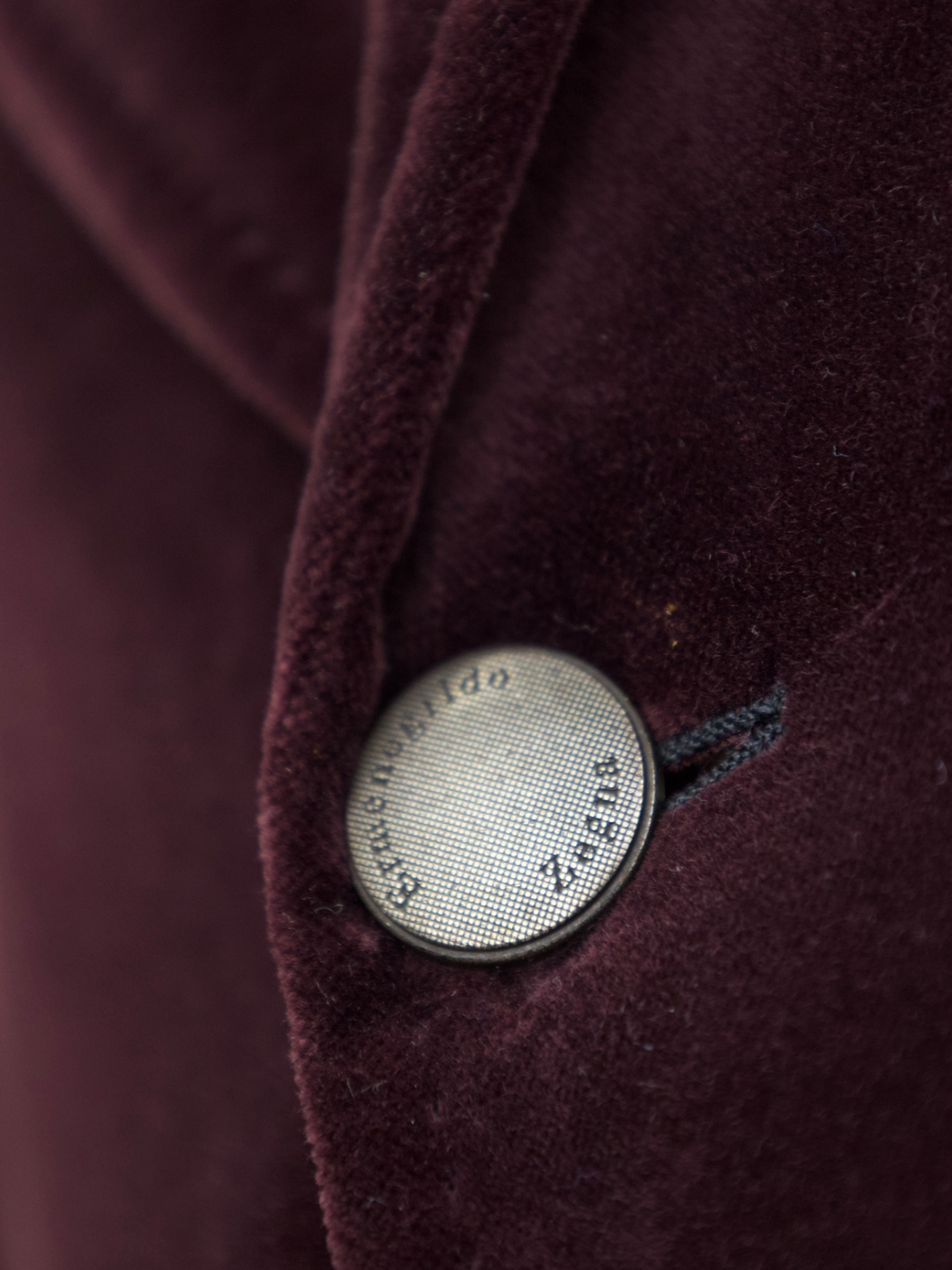 Ermenegildo Zegna Aubergine Pure-Cotton Velvet "Manhattan" Jacket