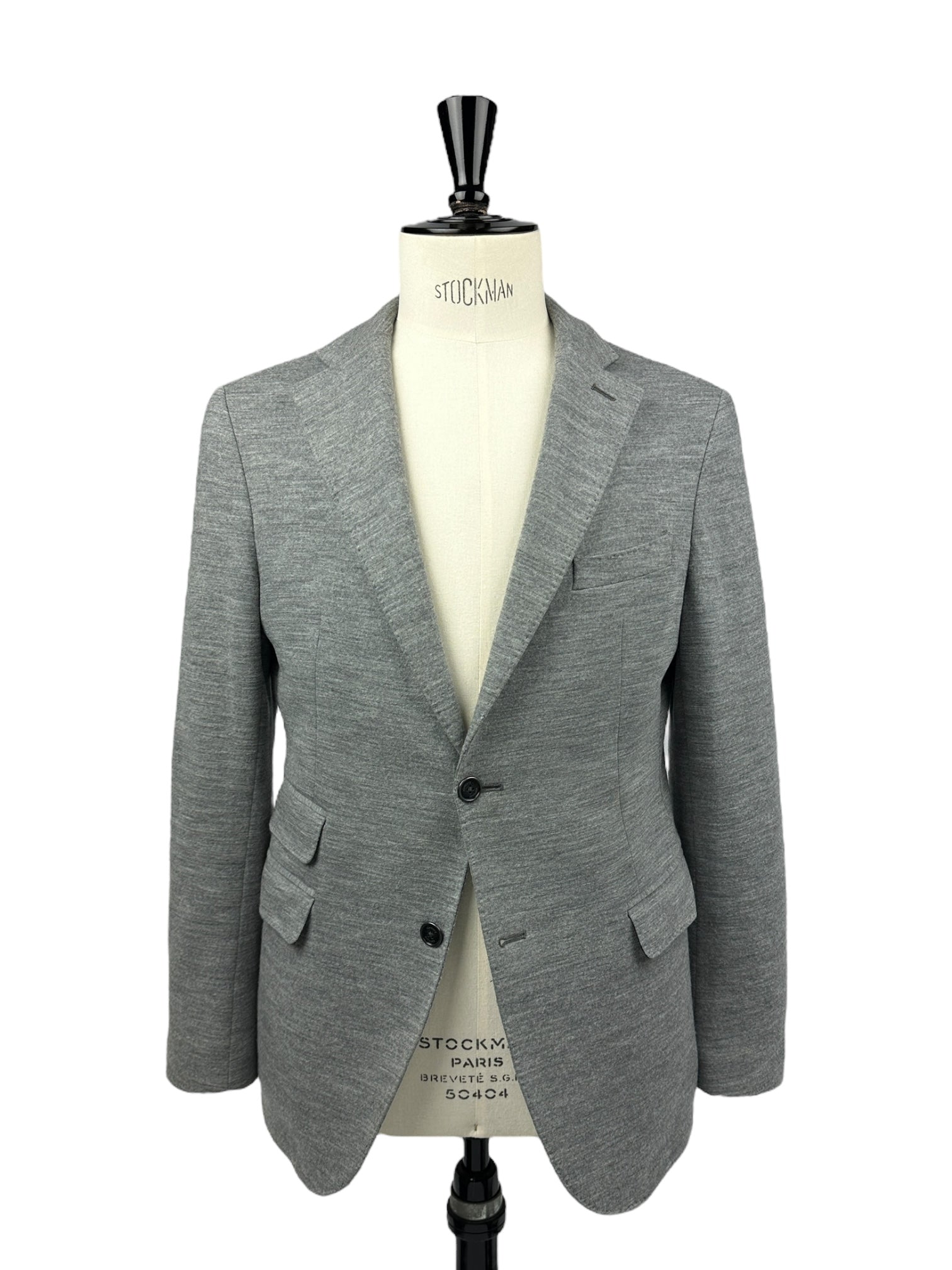 Eleventy Light Grey Jersey Knitted Jacket