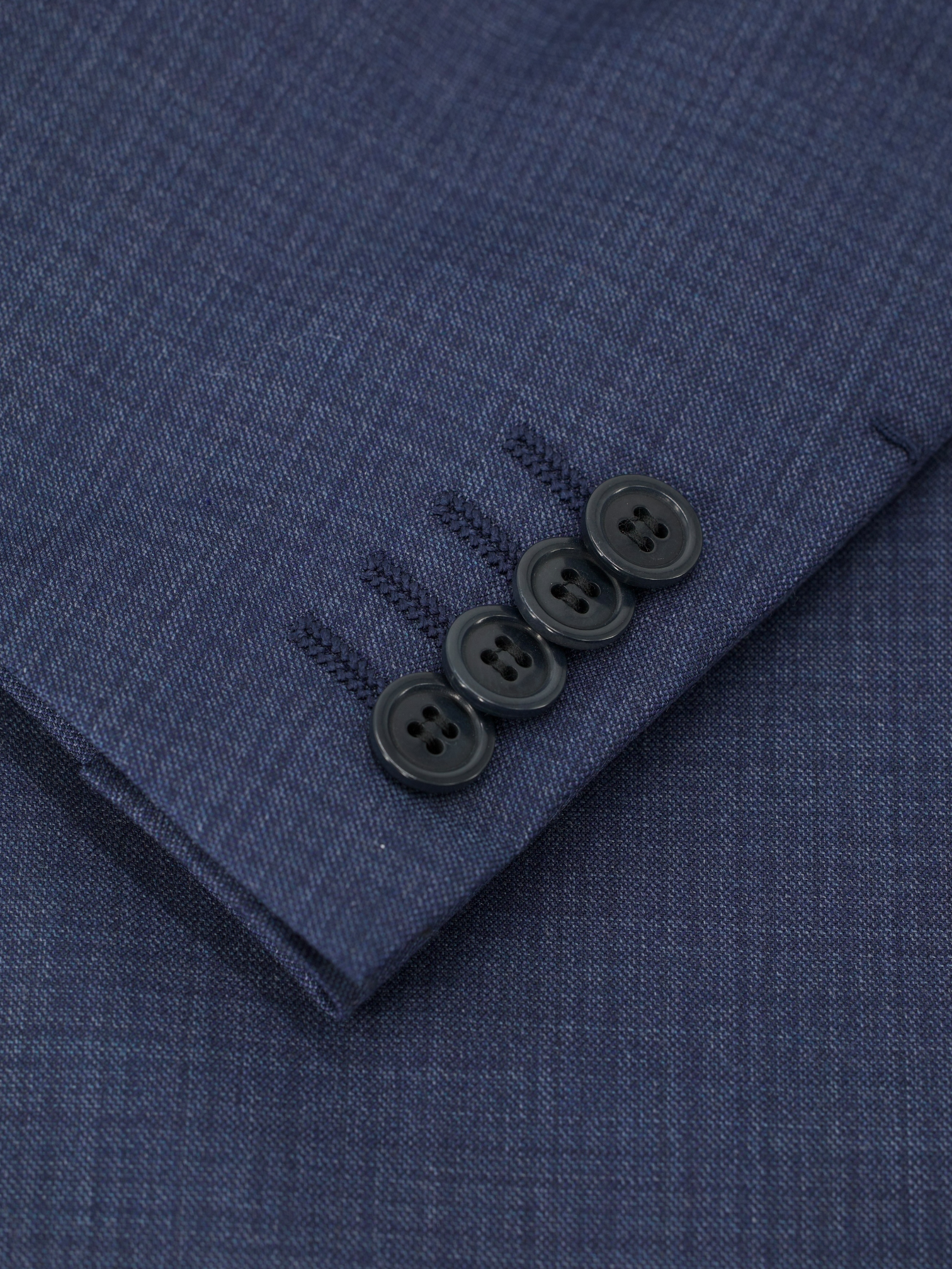 Ermenegildo Zegna Blue Multiseason Wool Micro-Check Milano Suit