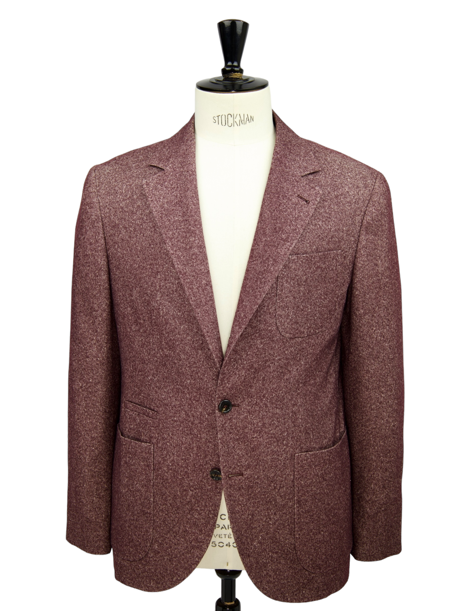 Brunello Cucinelli Aubergine Wool, Silk & Cashmere Jacket