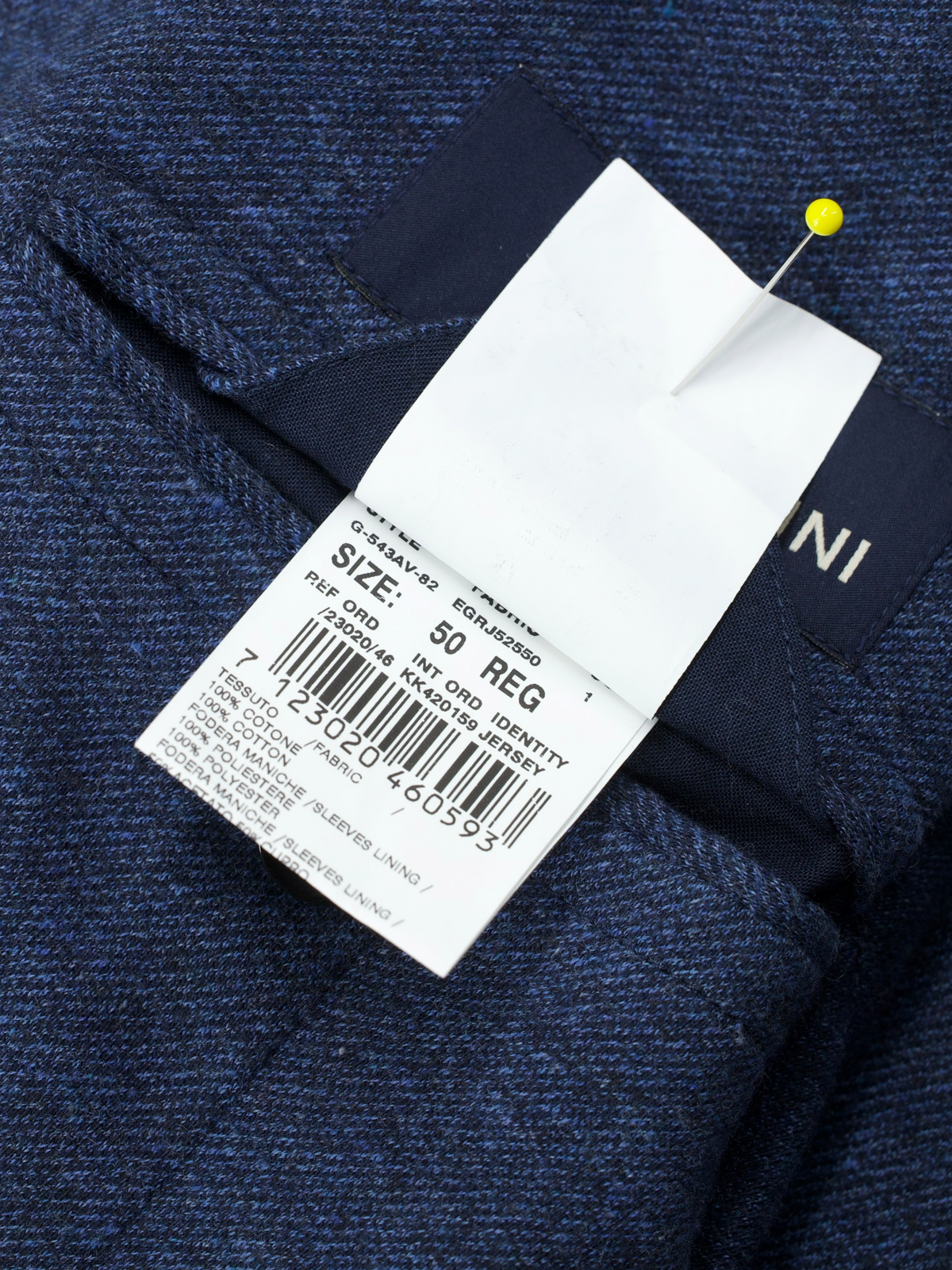 Lardini Blue Soft Knitted-Cotton Uncontructed Jacket