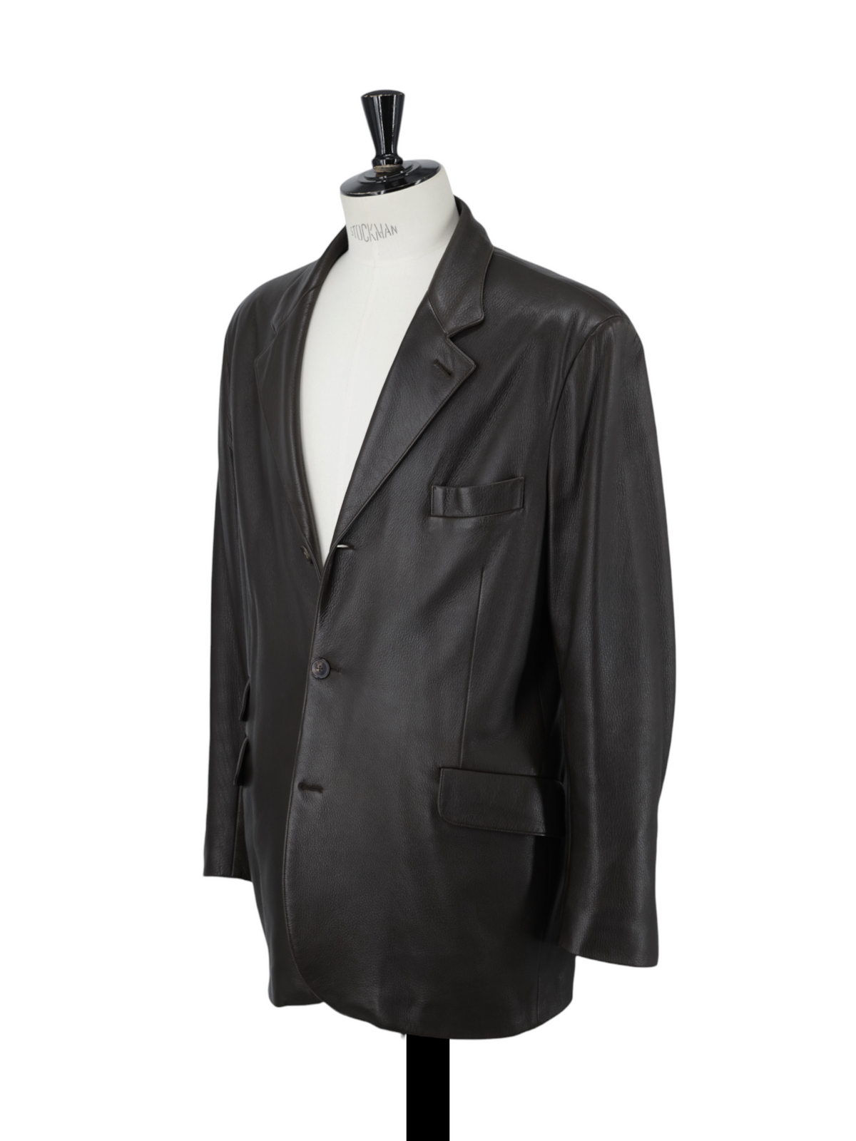 Hermès Dark Brown Deerskin Leather Jacket