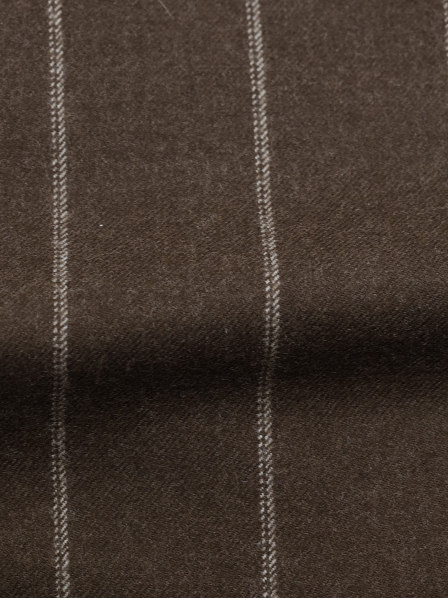 Orazio Luciano Dark Brown Double-Breasted Wool-Flannel Chalkstripe Suit