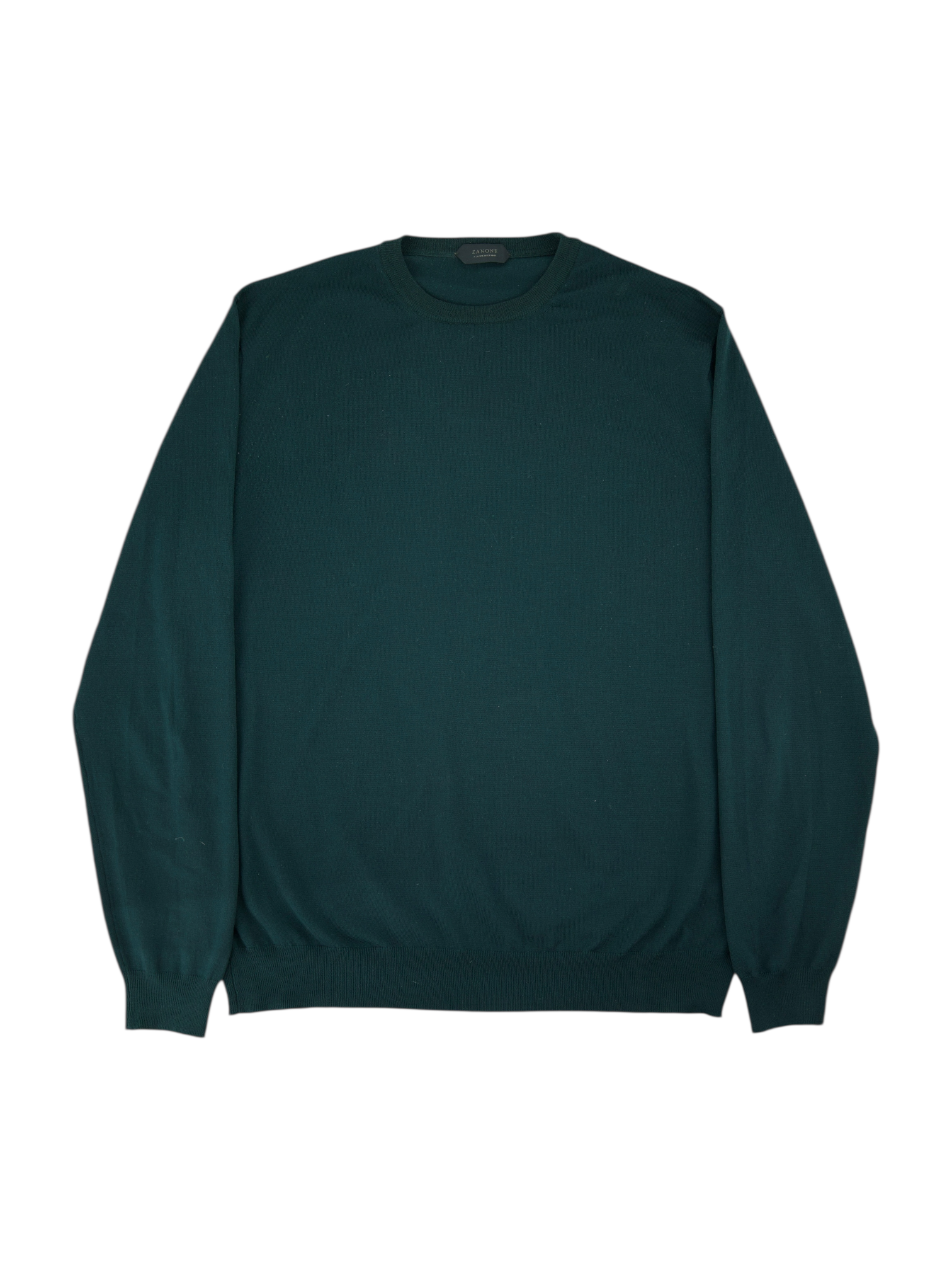 Zanone Forest Green Flexwool Roundneck