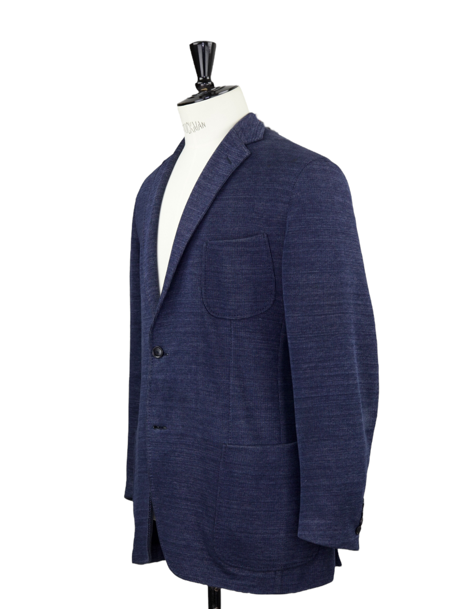 Ermenegildo Zegna Blue Cotton Knitted Sweater Jacket