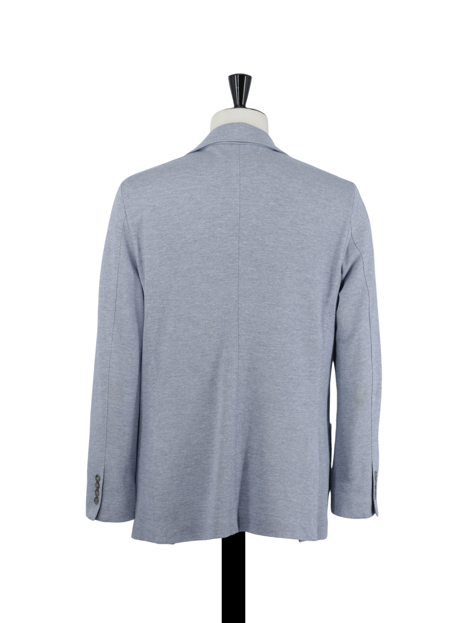 Mandelli Steel Grey Wool & Cotton Knitted Jacket