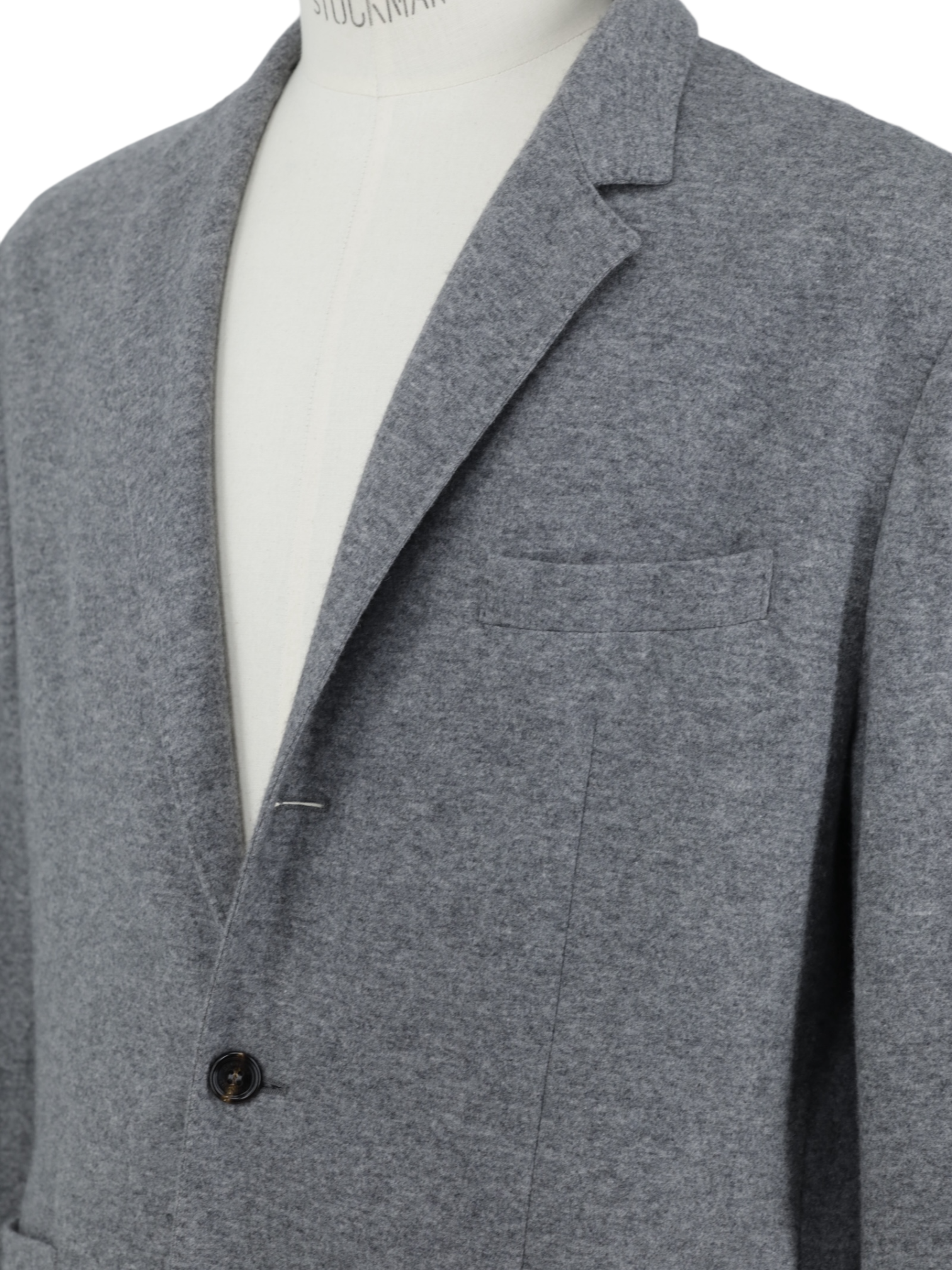 Brunello Cucinelli Grey Unconstructed Plushy-Cashmere Jacket