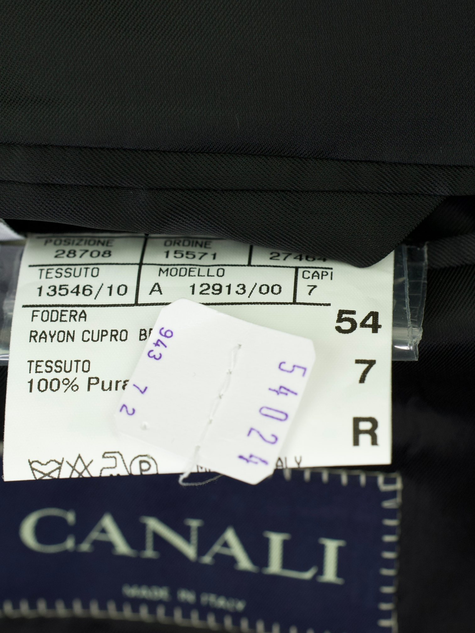 Canali Black & Grey Super 120's Traditional Micro-Herringbone Morning Suit
