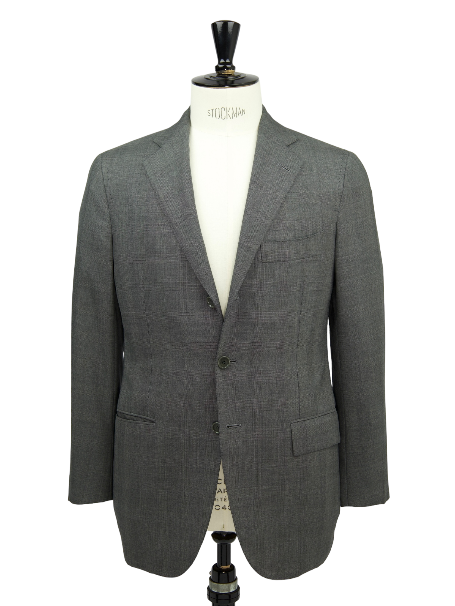Cesare Attolini Grey Super 130's Glenplaid Suit
