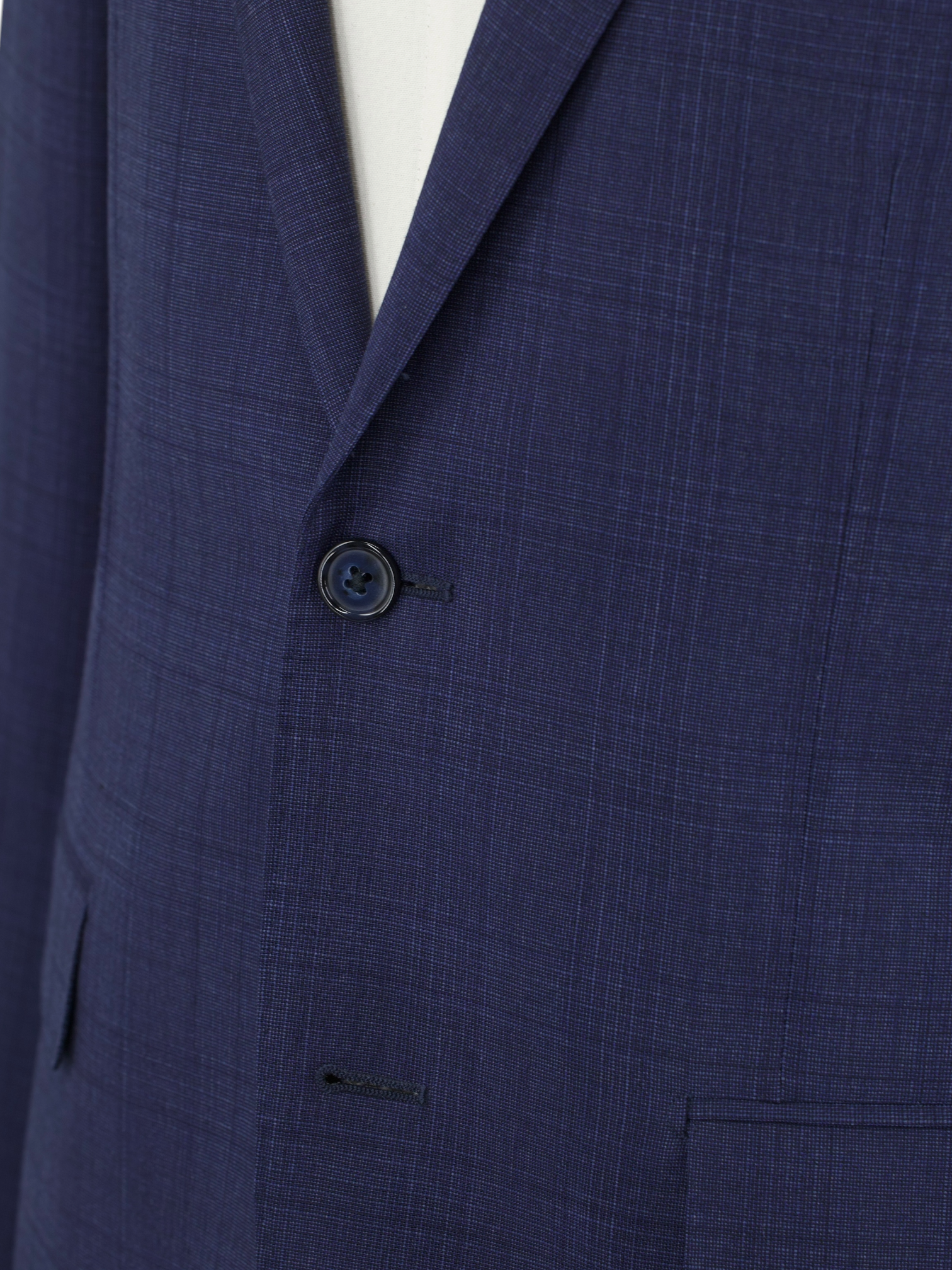 Corneliani Blue Super 110’s Wool Checkered Academy Suit