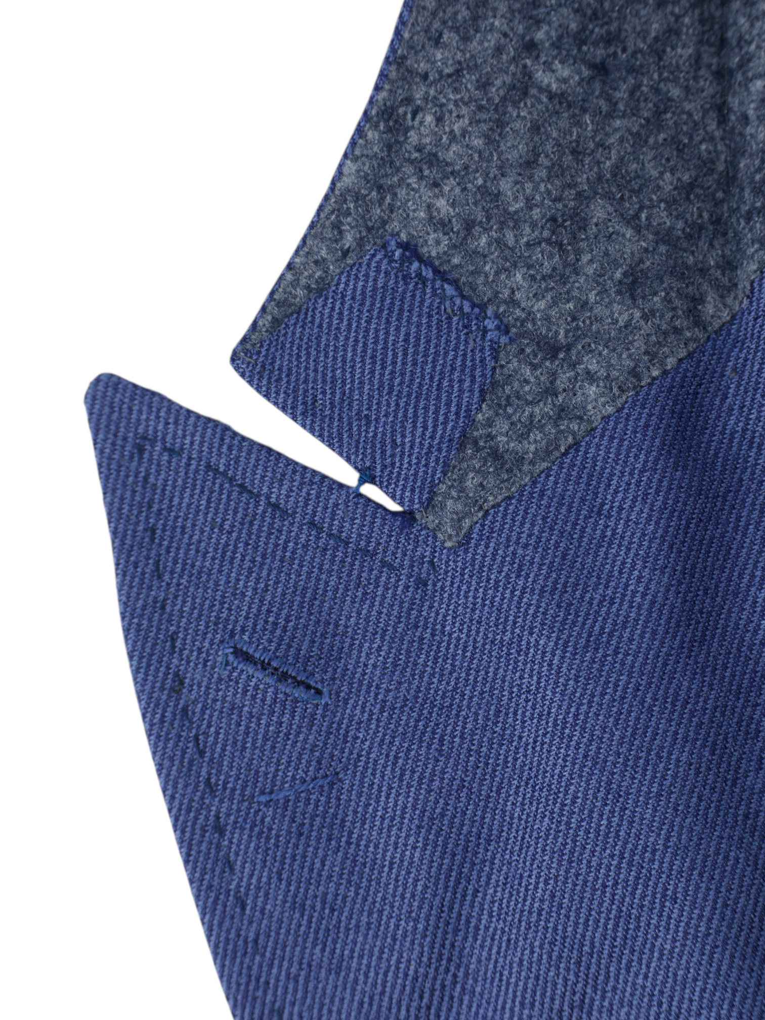 Cesare Attolini Sky Blue Cashmere & Silk Double Breasted Twill Jacket