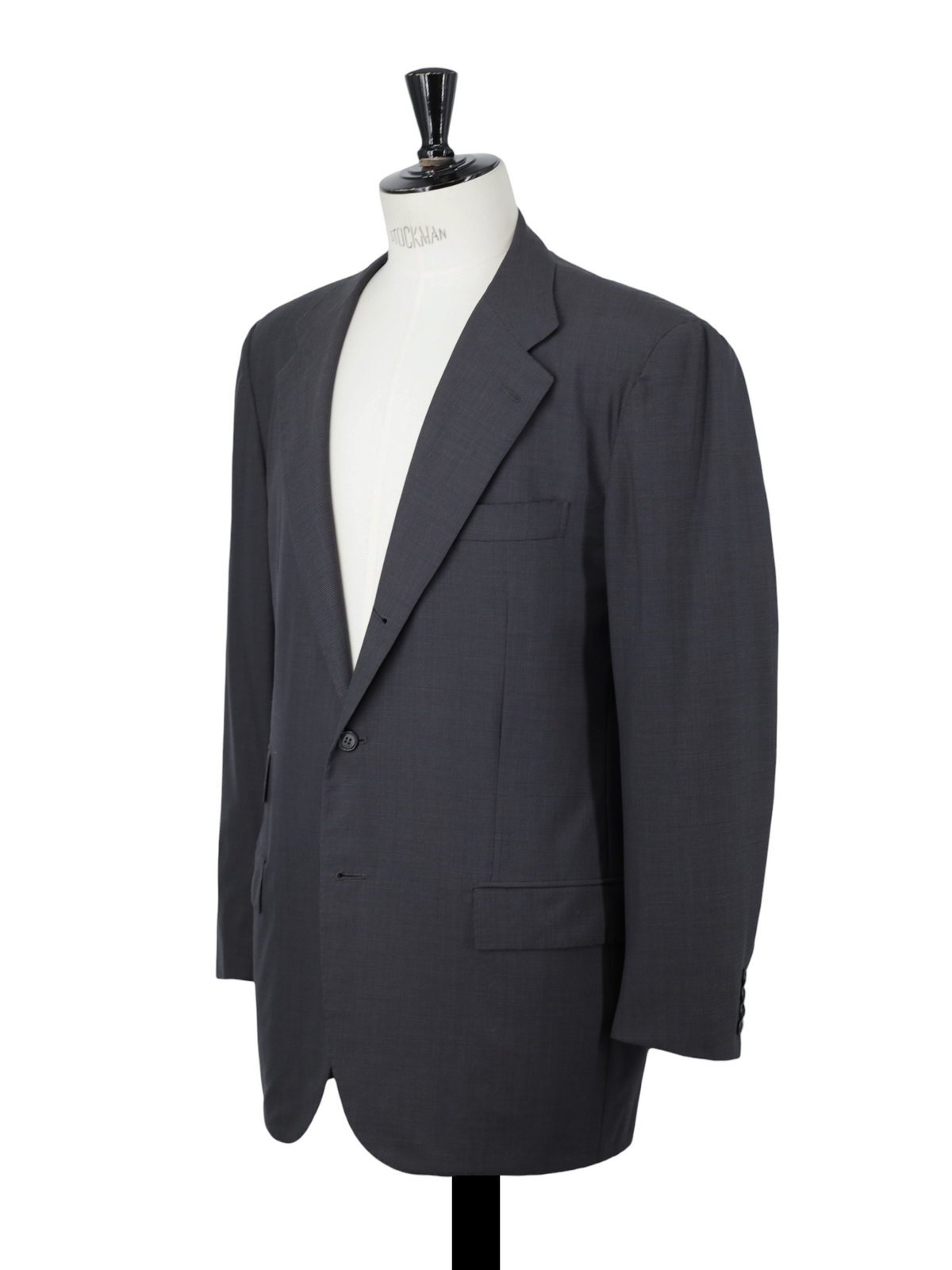 Kiton Dark Grey Fine-Wool Puppytooth Vintage Straight-Fit Suit