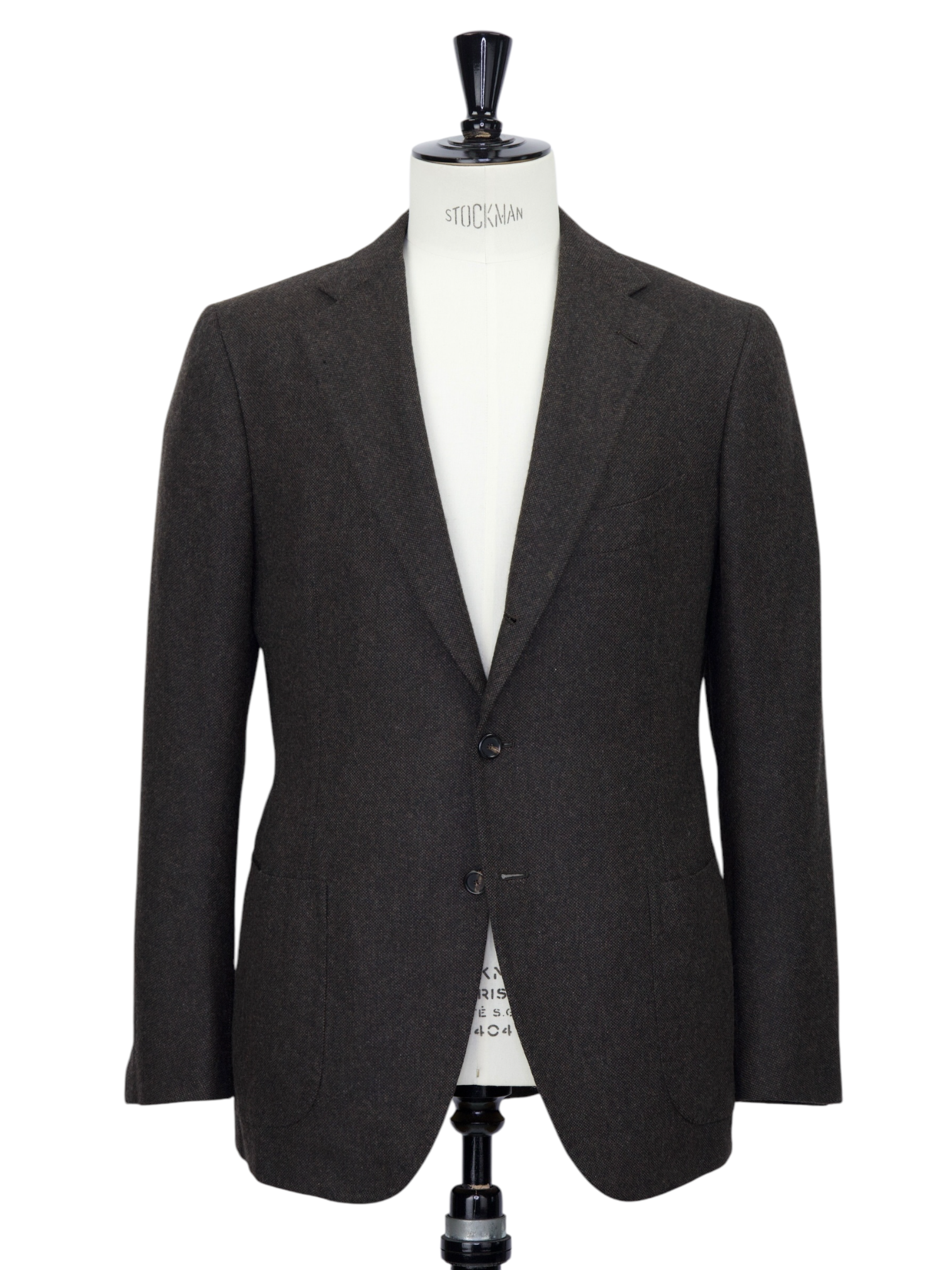 Cesare Attolini Dark Brown Cashmere Micro-Structure Jacket