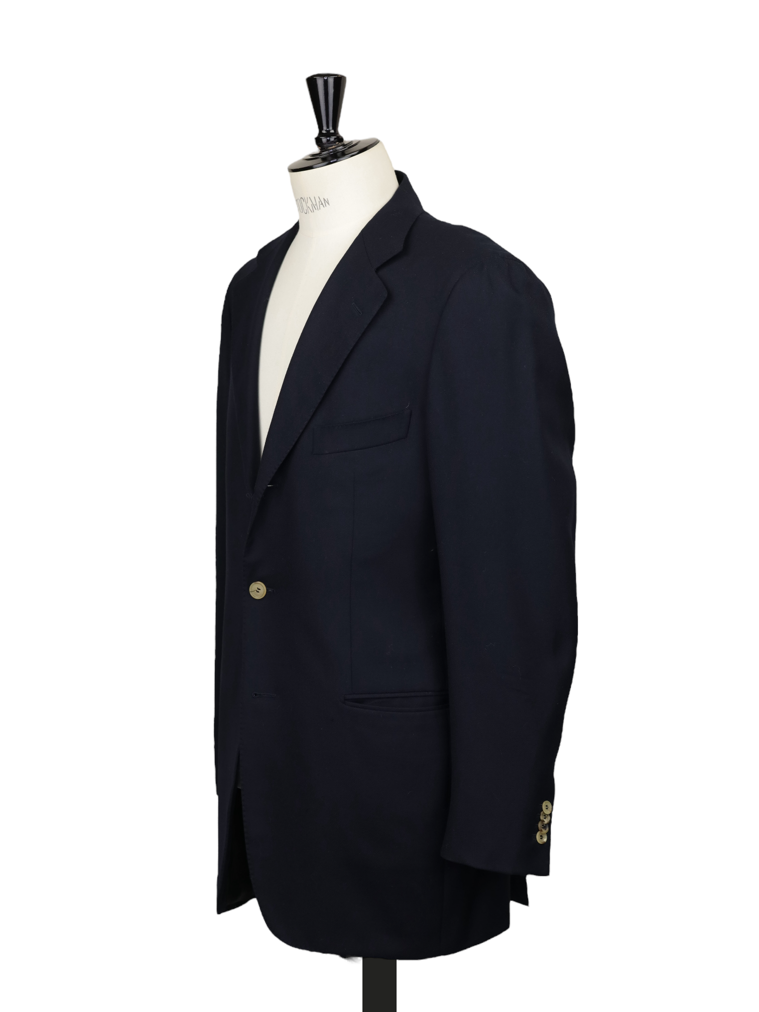 Caruso Navy E.Thomas Wool-Twill Blazer Jacket