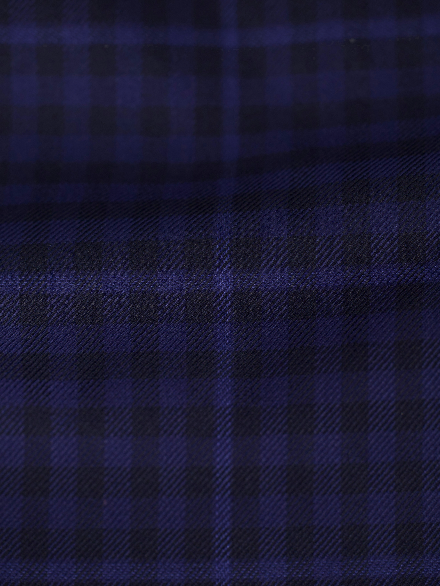 Ermenegildo Zegna Dark Blue Wool & Silk Trofeo 600 Windowpane Mila Jacket