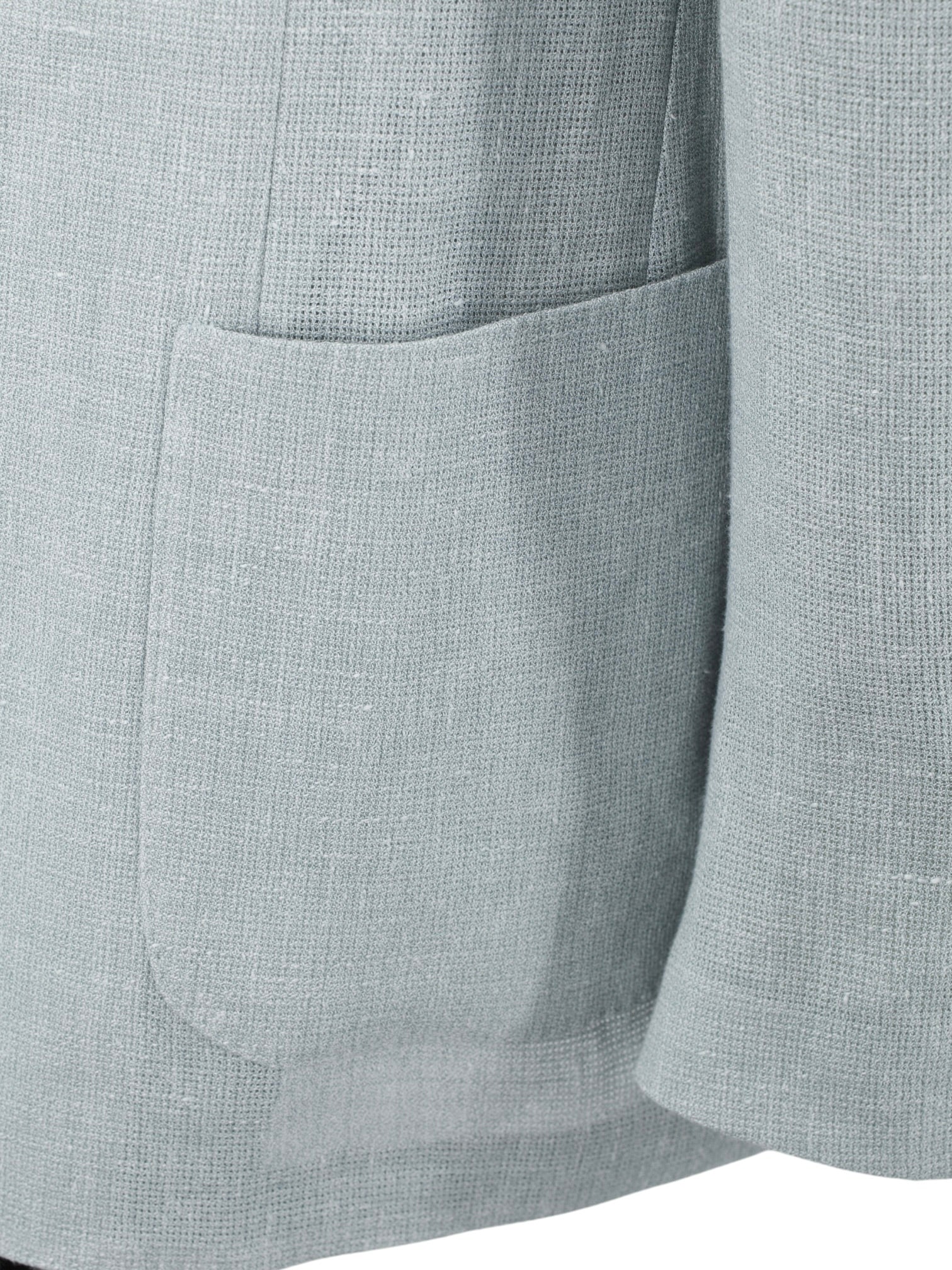 Lardini Seafoam Green Linen & Wool Hopsack Jacket