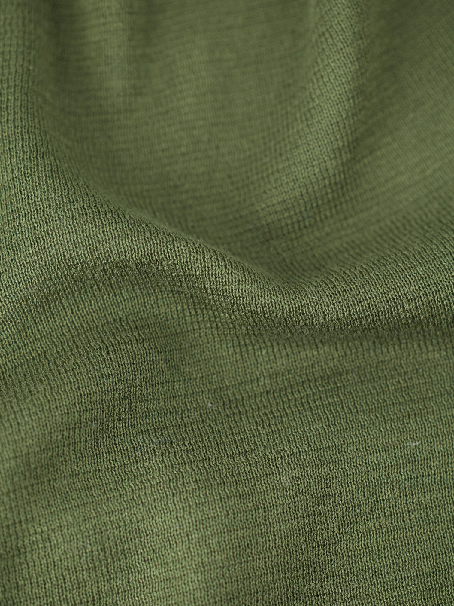 Lardini Dark Olive Cotton Jersey-Knitted Sweater Jacket