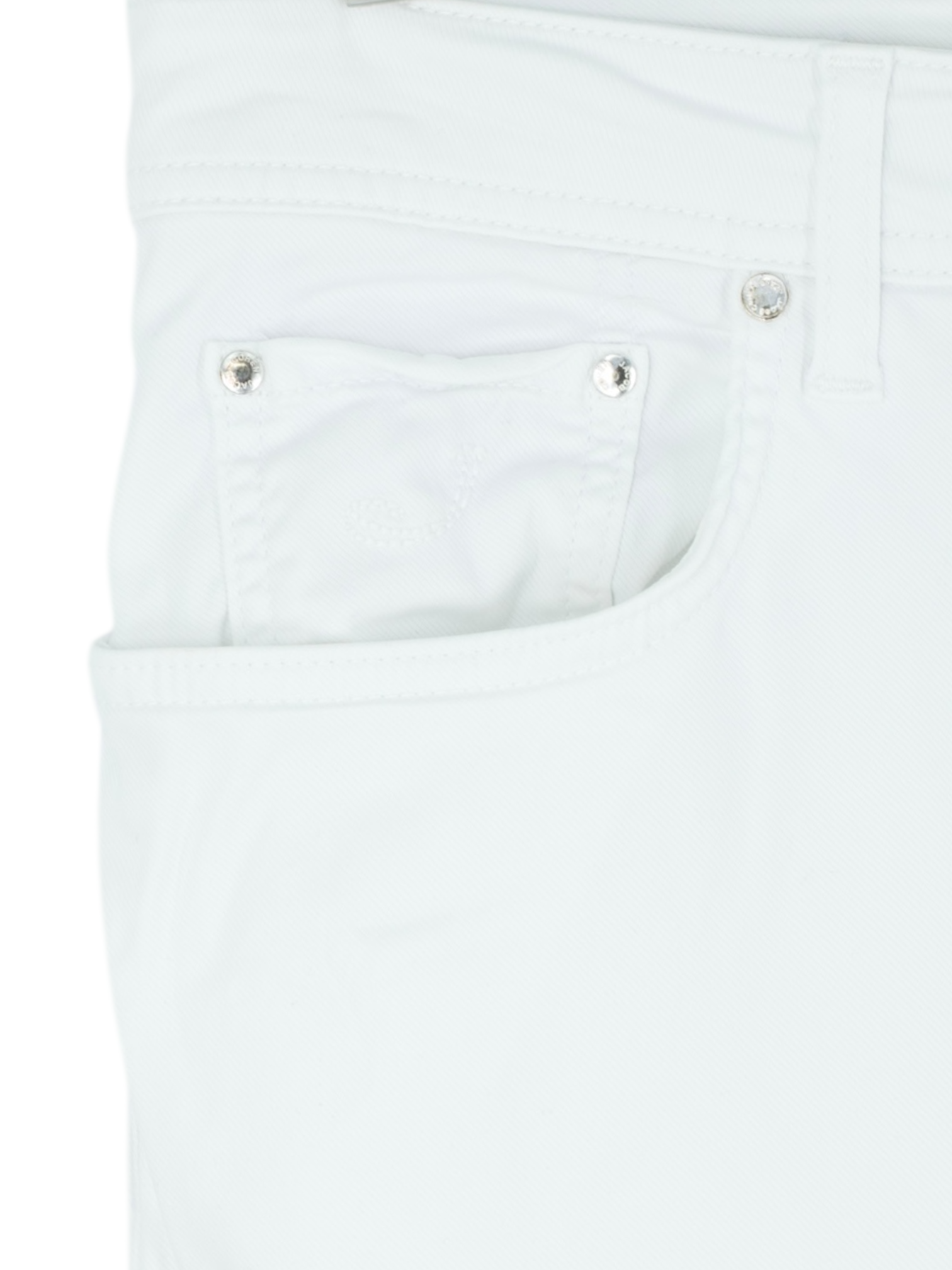 Jacob Cohen White Cotton, Lycocell & Stretch 5-Pocket Jeans
