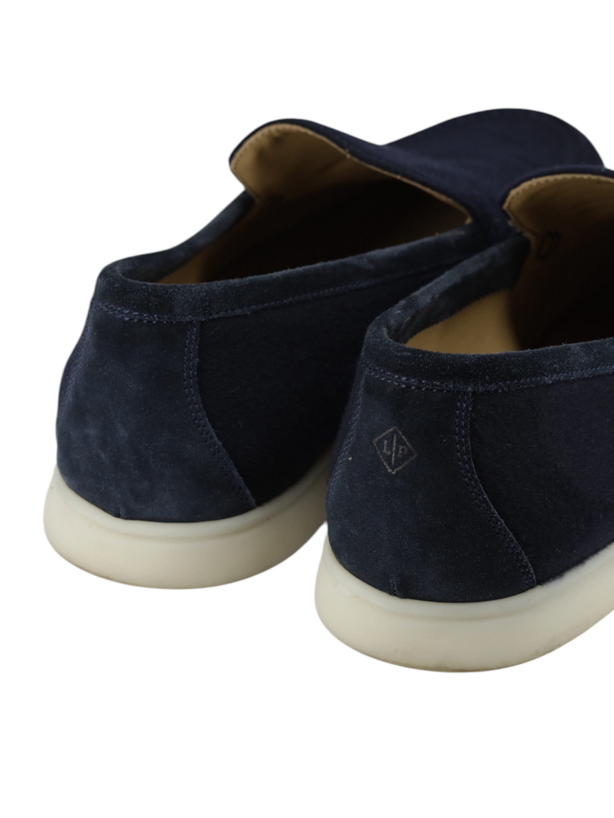Loro Piana Navy Wool & Suede Summer Walk