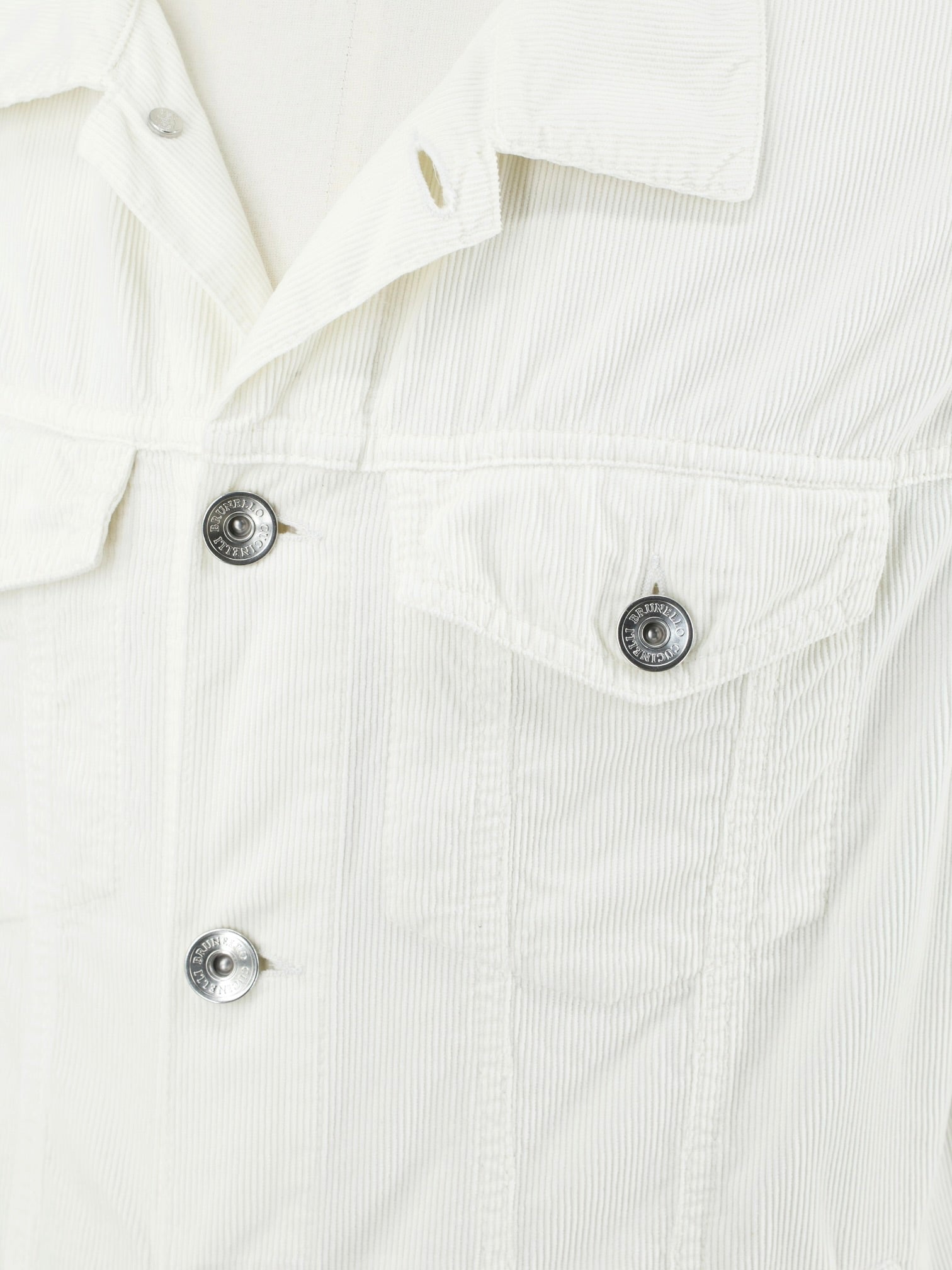 Brunello Cucinelli Offwhite Cotton-Corduroy Casual Jacket