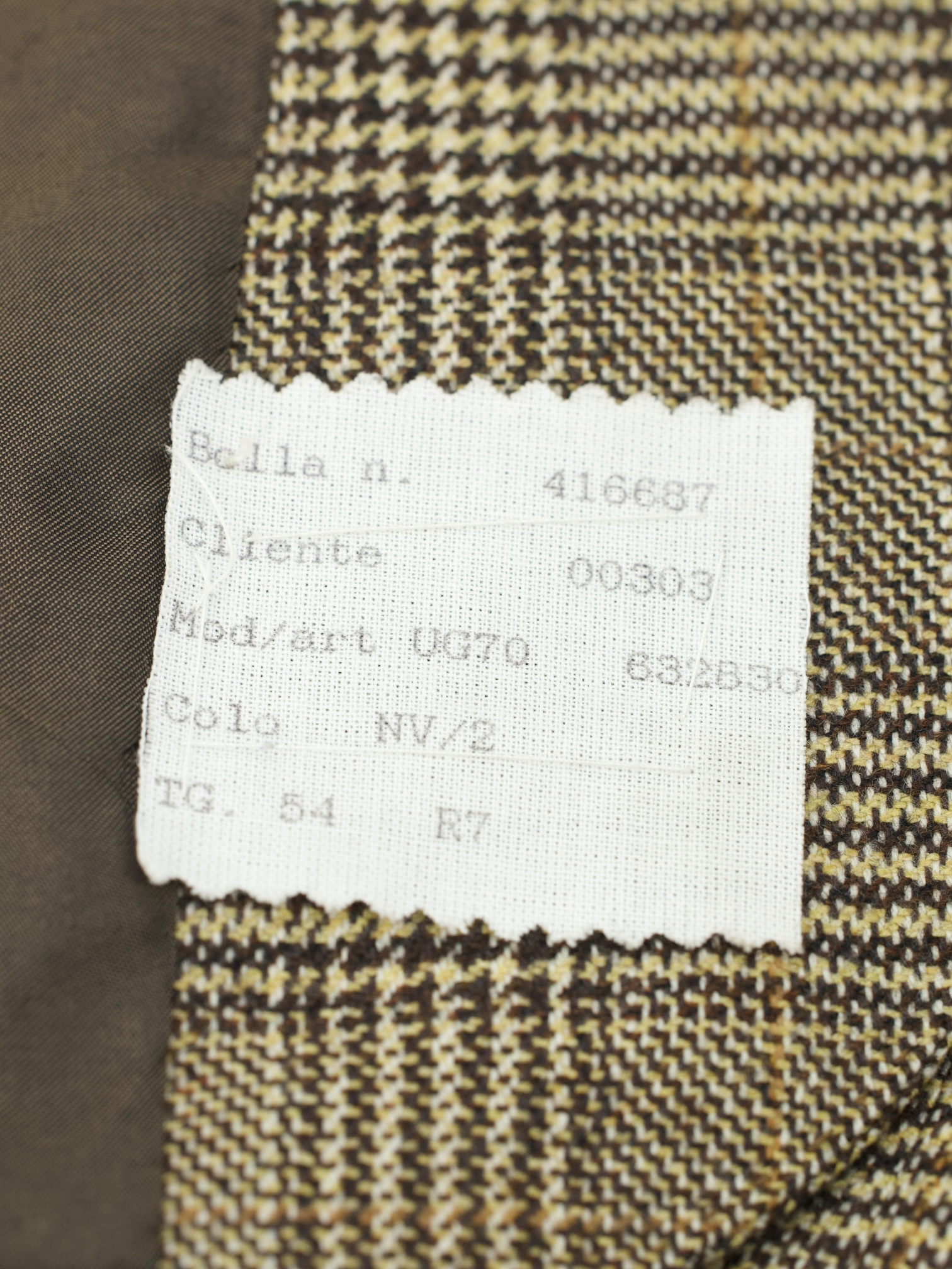 Kiton Brown Vintage Pure Cashmere Prince of Wales Jacket
