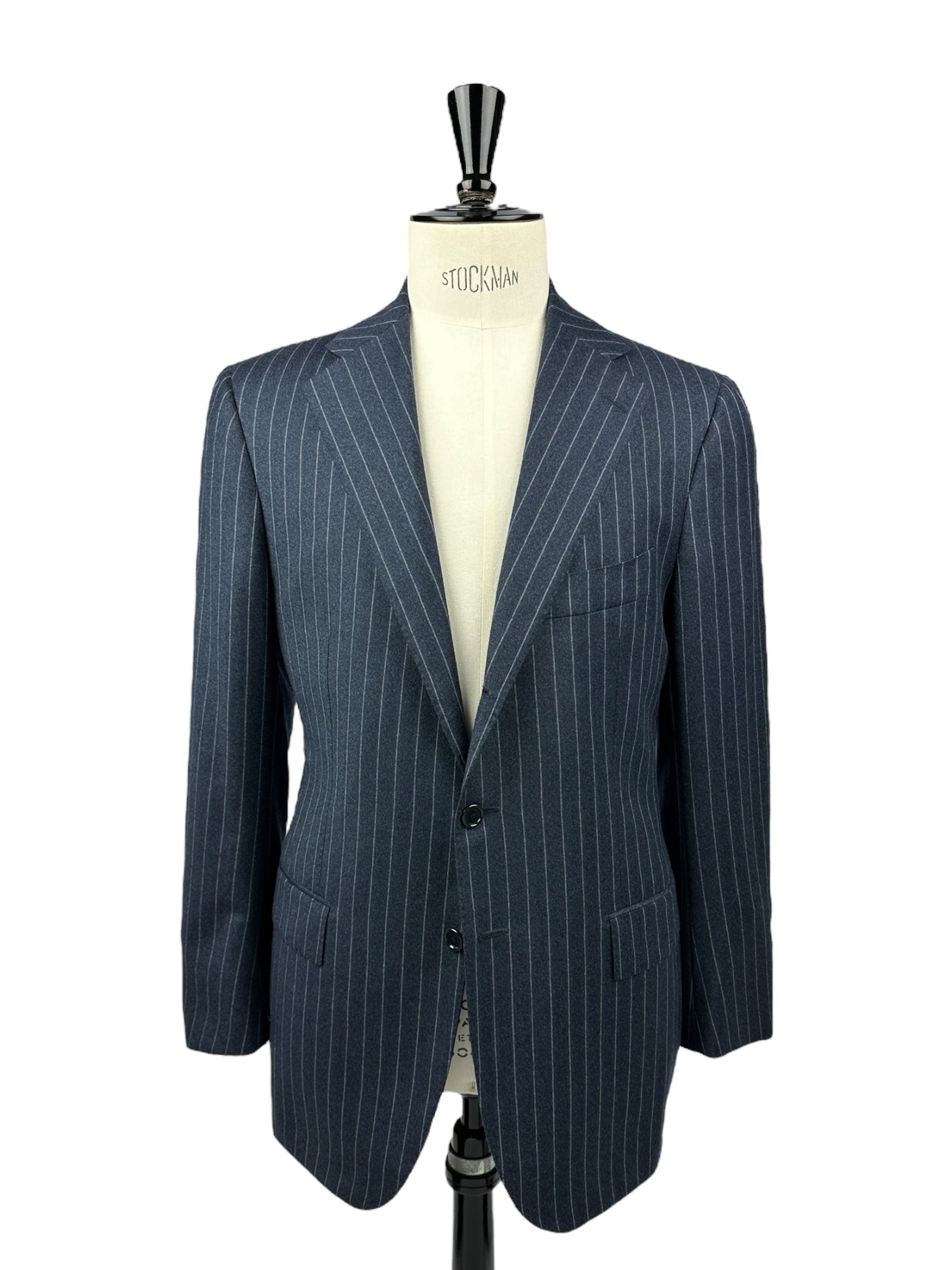 Cesare Attolini Grey Flannel Pinstripe Suit