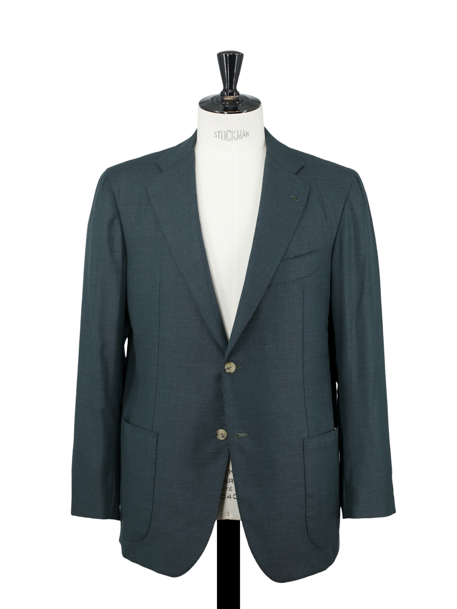 Orazio Luciano Bottle Green Fine-Wool Basket-Weave Jacket