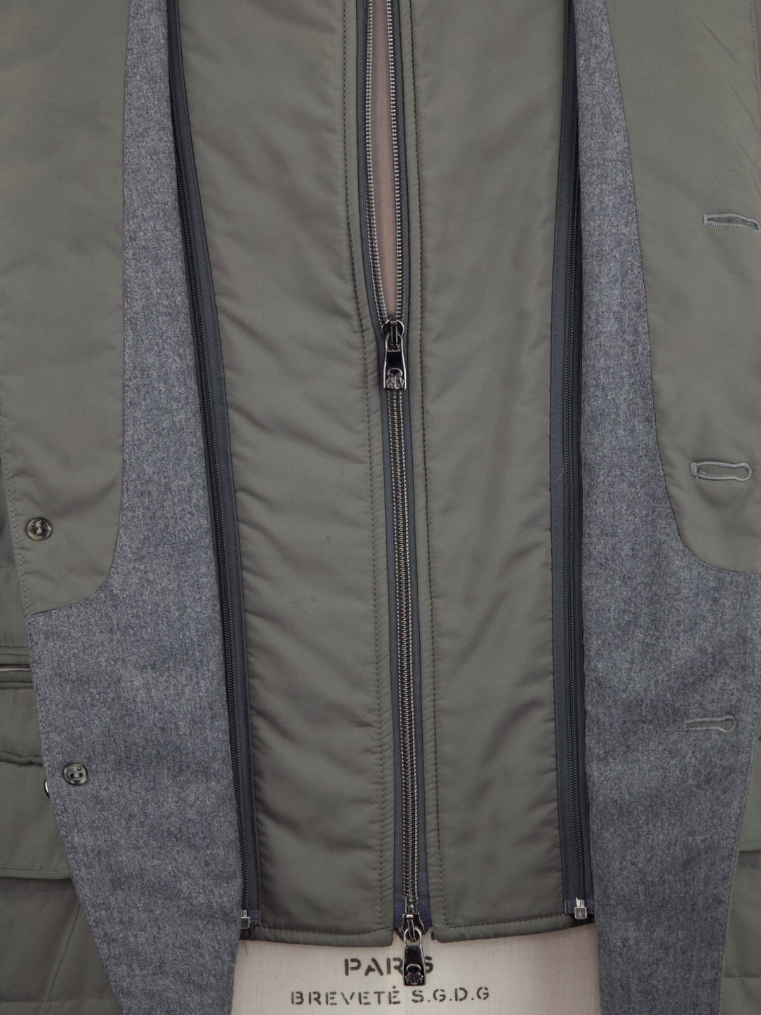 Corneliani Taupe Water-Repellent "Milestones" Vespa Jacket