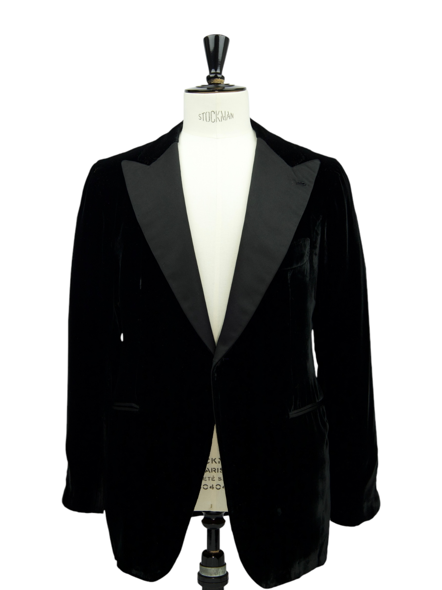 Orazio Luciano Black Velvet Smoking Jacket