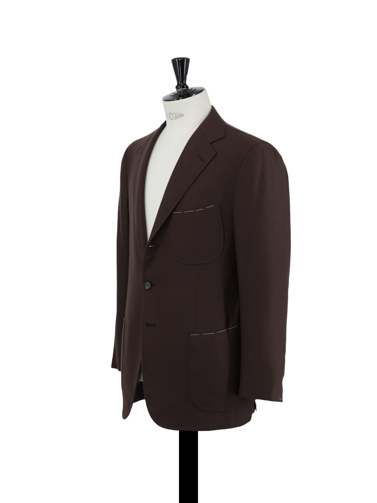 Cesare Attolini Castagne Brown Pure-Cashmere Patch-Pocket Jacket