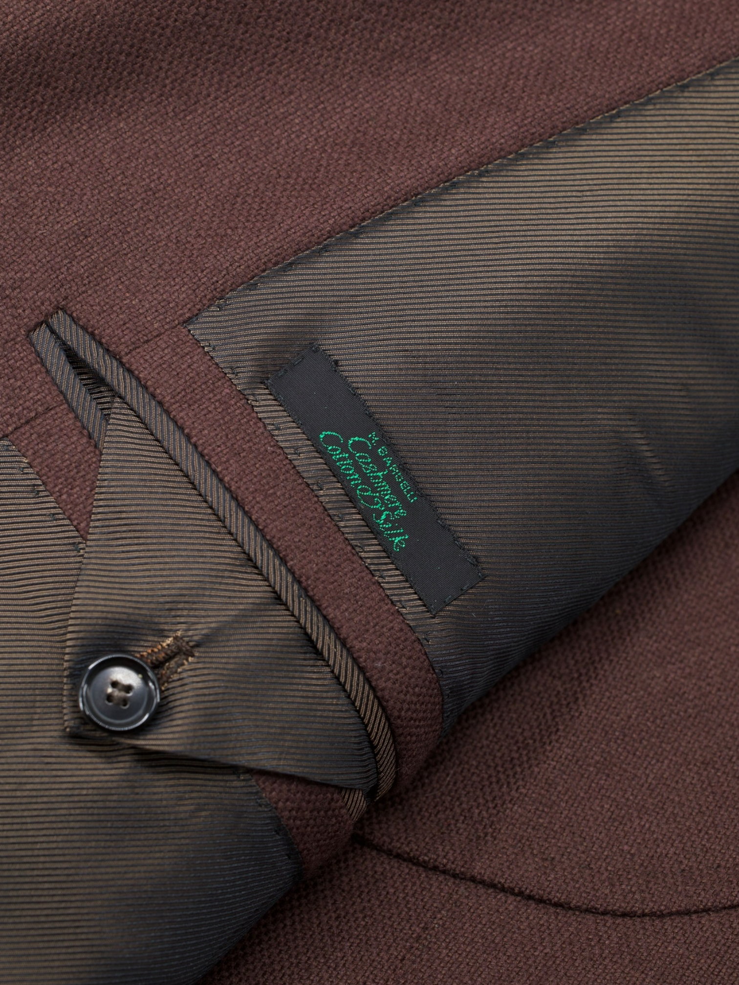 Cesare Attolini Castagne Brown Pure-Cashmere Patch-Pocket Jacket