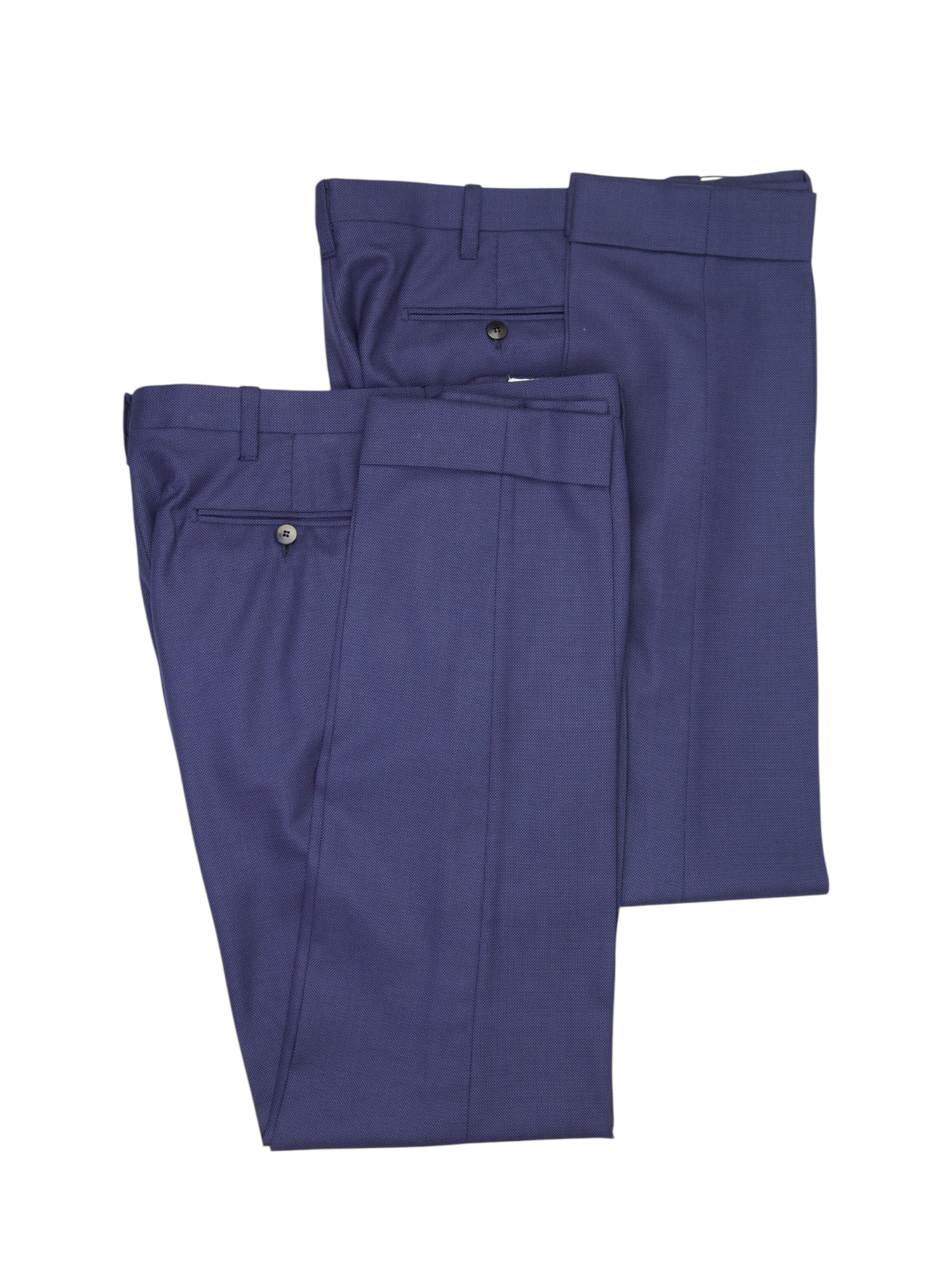 Cesare Attolini Blue Super 160's Birdseye Suit + Extra Trousers