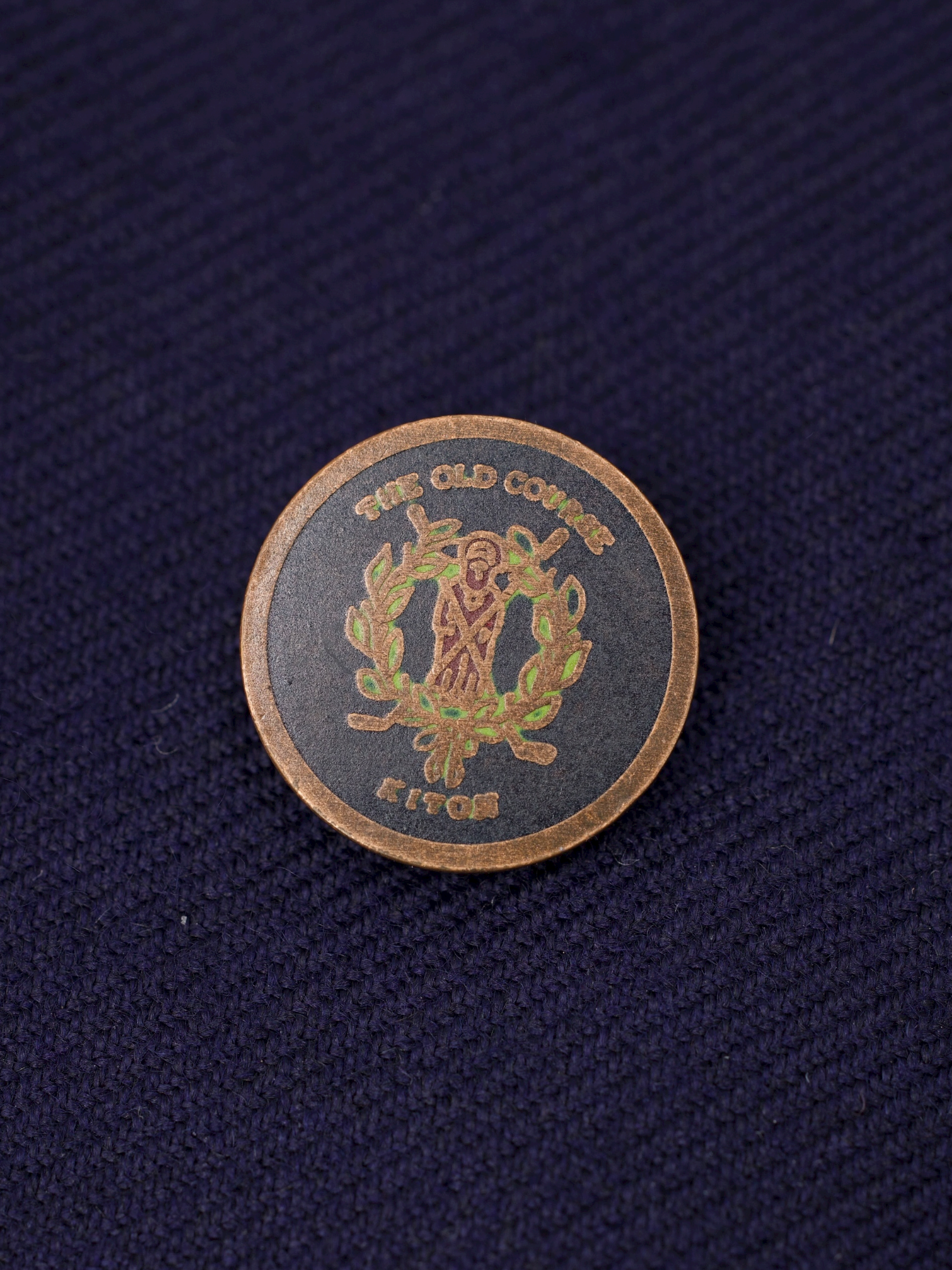 Kiton Navy Cashmere Double Breasted "The Old Course" Golfclub Jacket