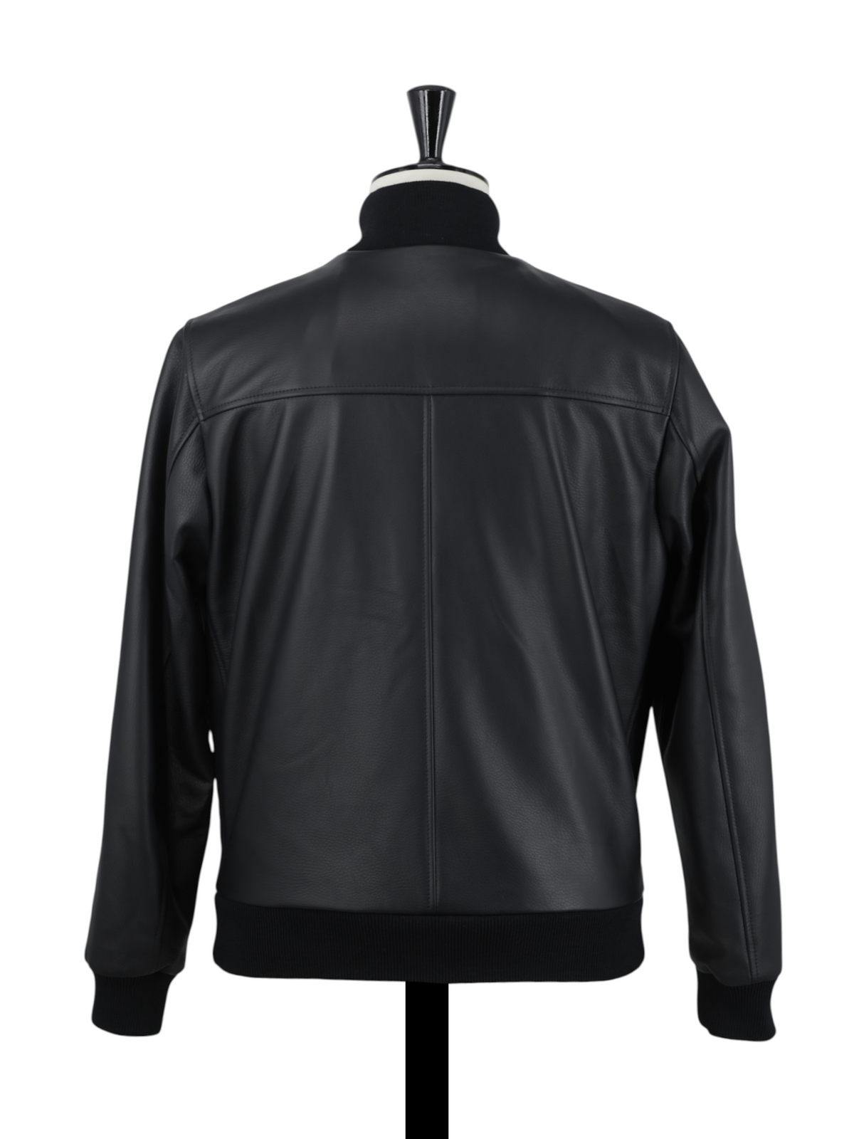 Valstar Black Deerskin & Cashmere-Award Lining Zip-Up Jacket