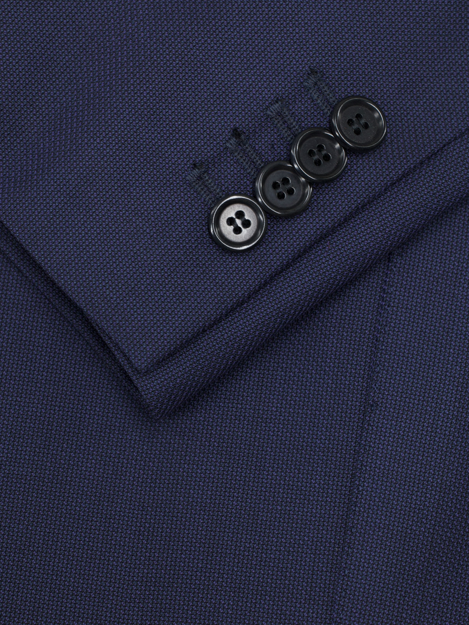 E. Formicola Navy Double-Breasted Fine-Wool Lungo Suit