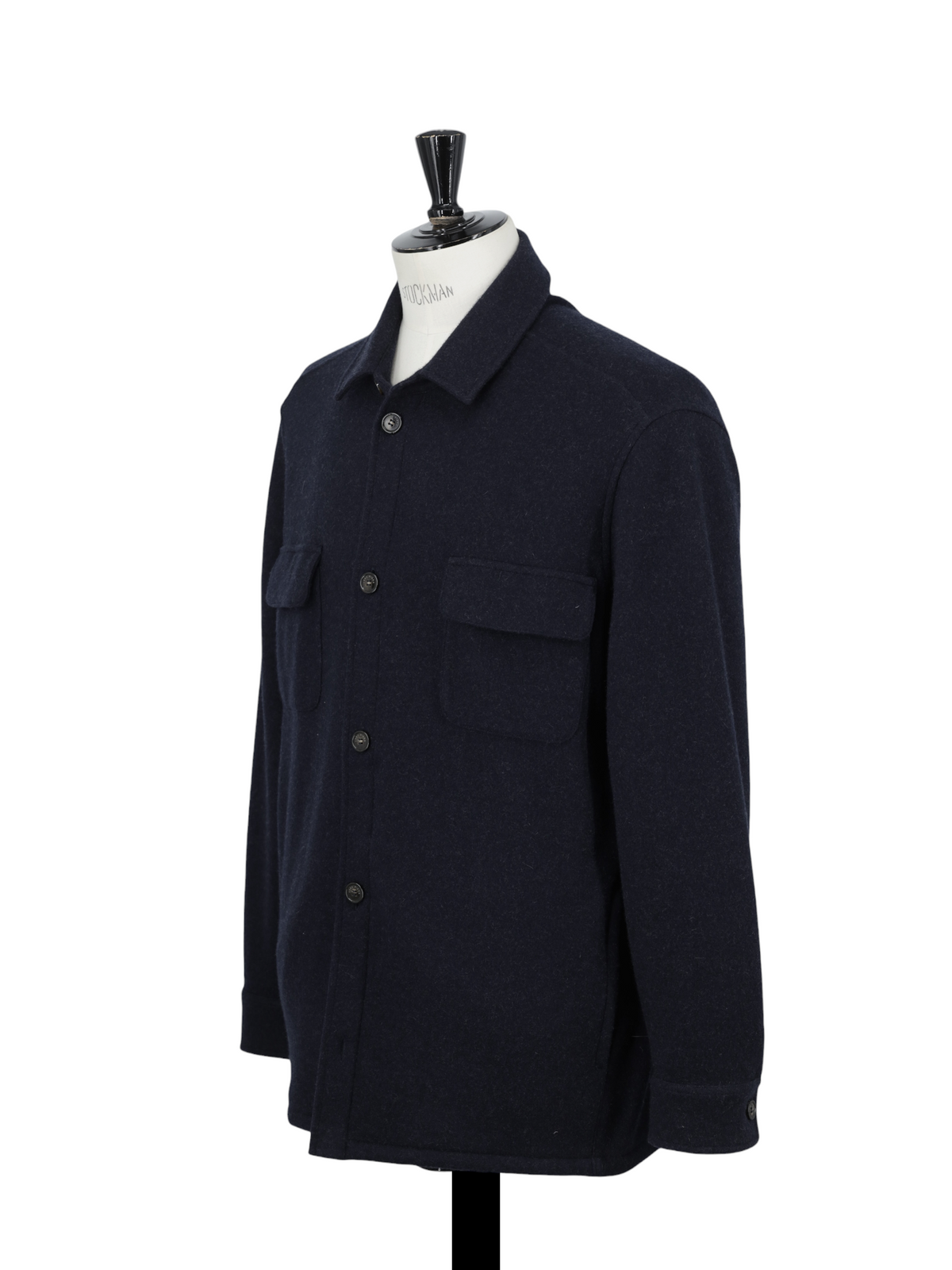 Loro Piana Navy Jersey Novalis Cashmere Overshirt Jacket