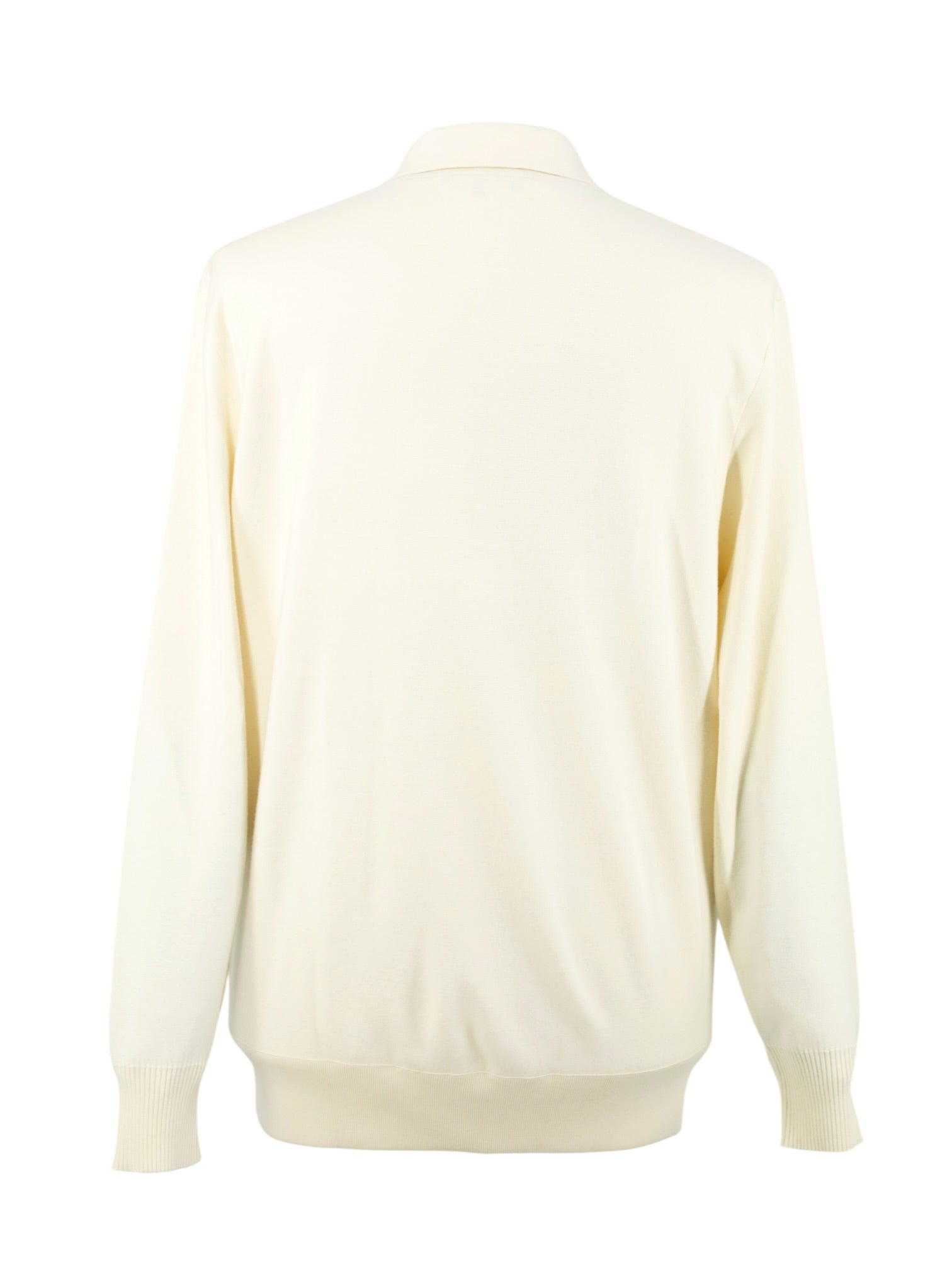 Loro Piana Nougat Wish® Wool Jersey Buttonless Long-Sleeve Polo