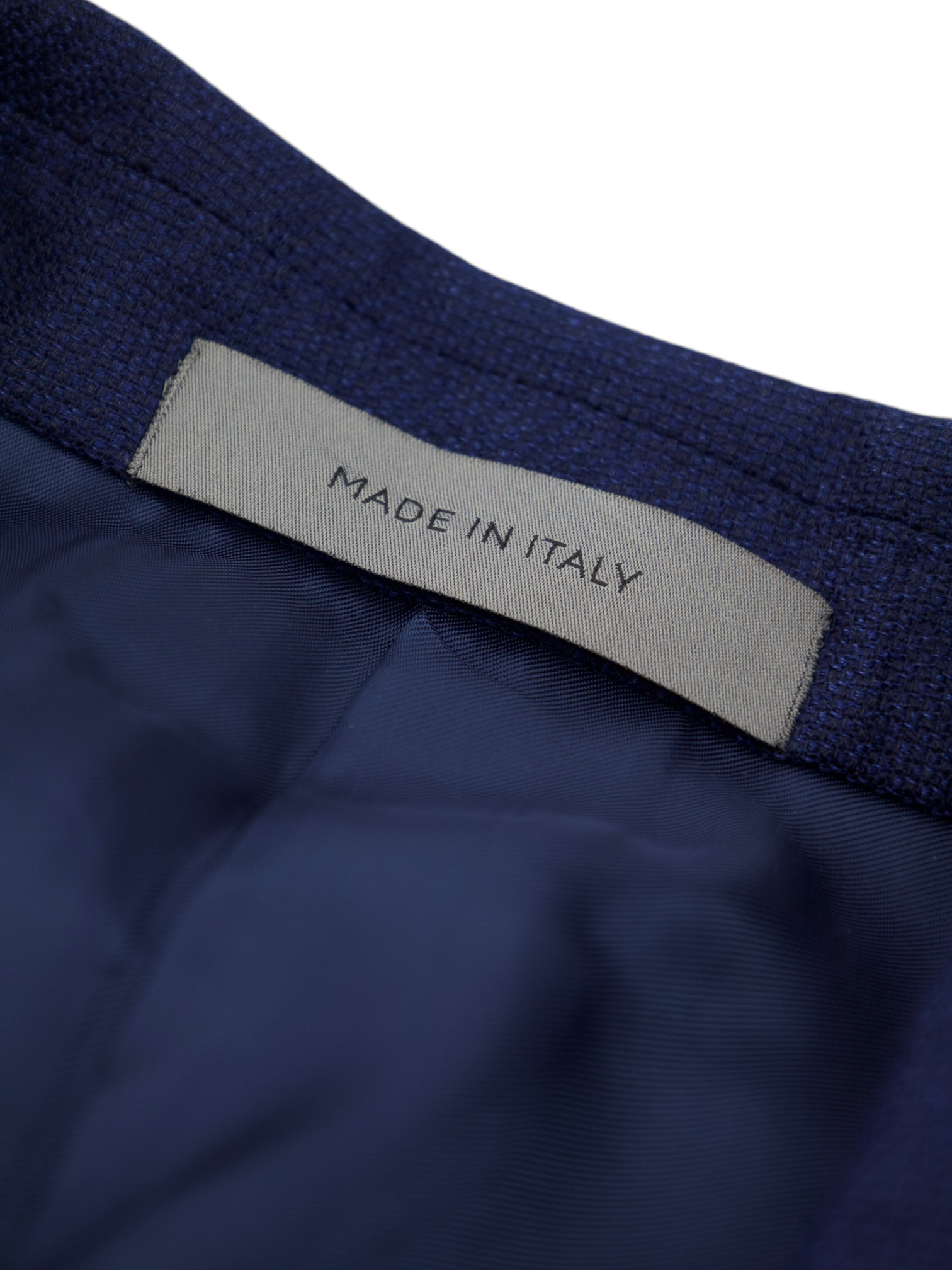 Corneliani Dark Blue Cashmere & Silk Micro-Structure Jacket