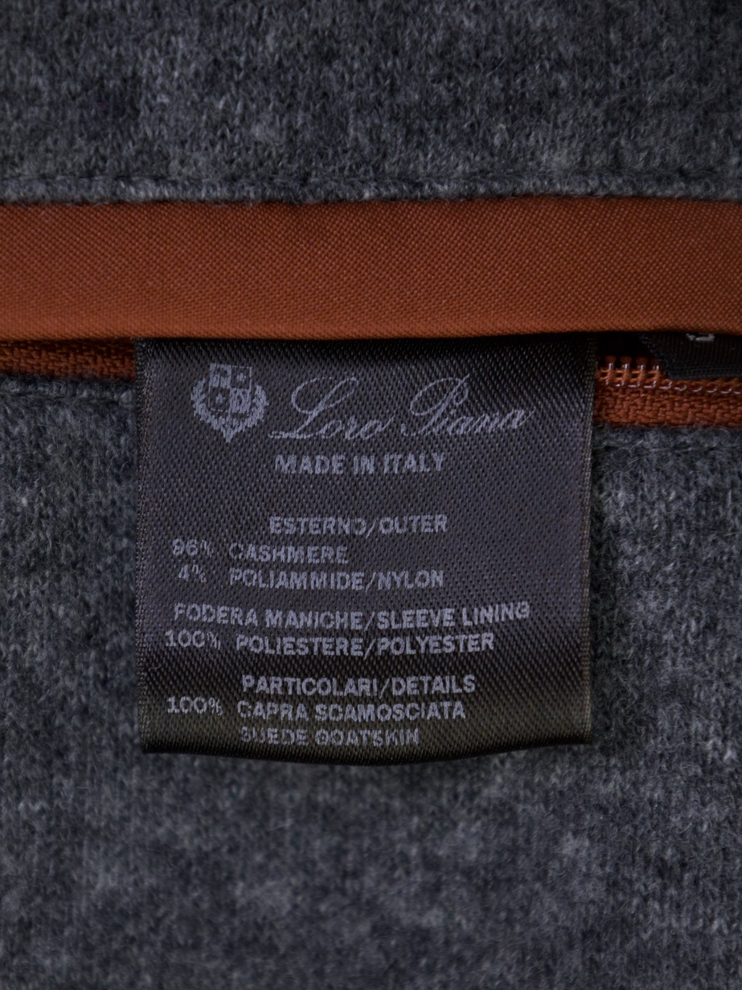 Loro Piana Grey Double-Faced Cashmere & Stretch Sweater Coat